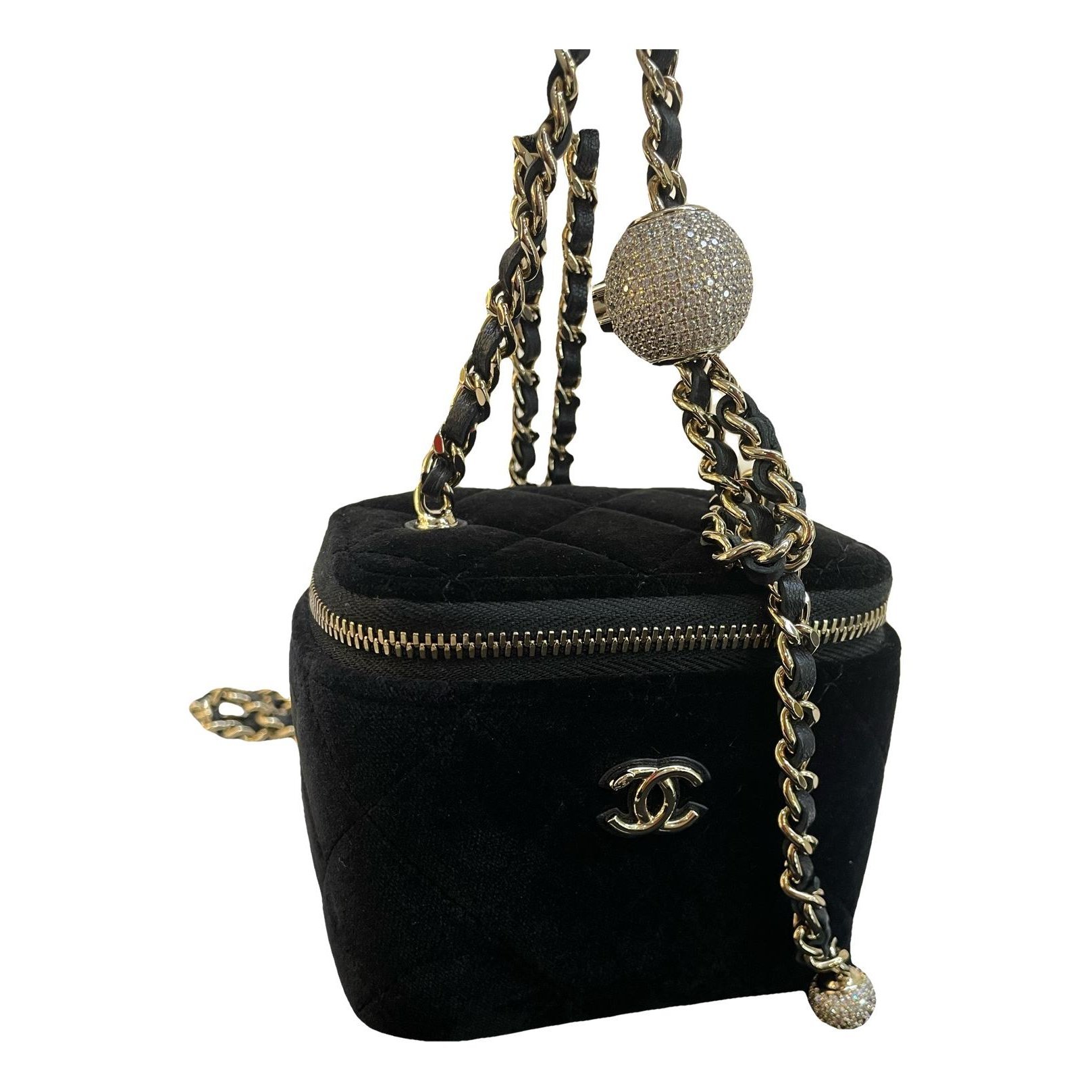 Trendy CC Vanity silk handbag