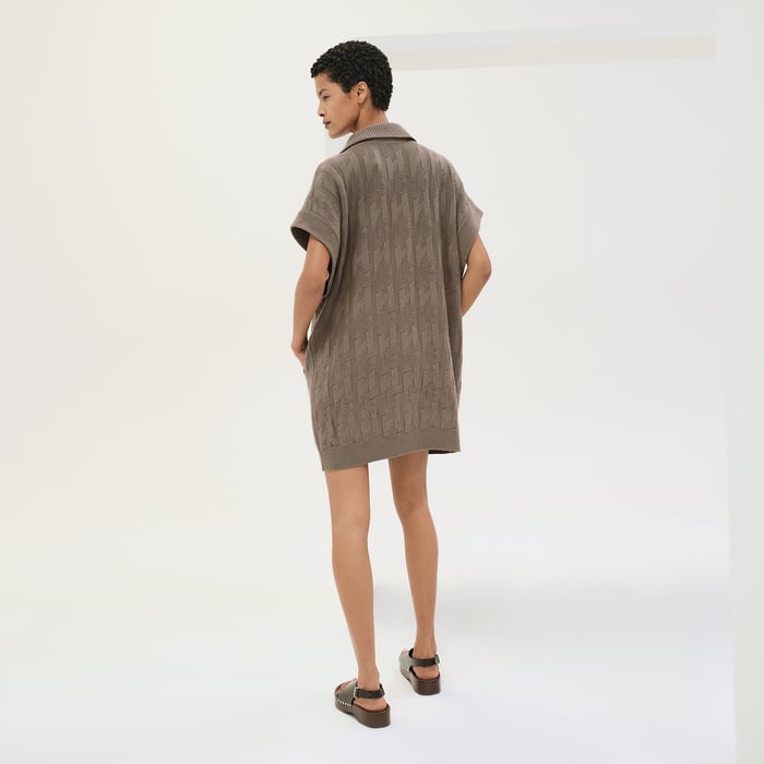 "H" Sweatshirt Dress