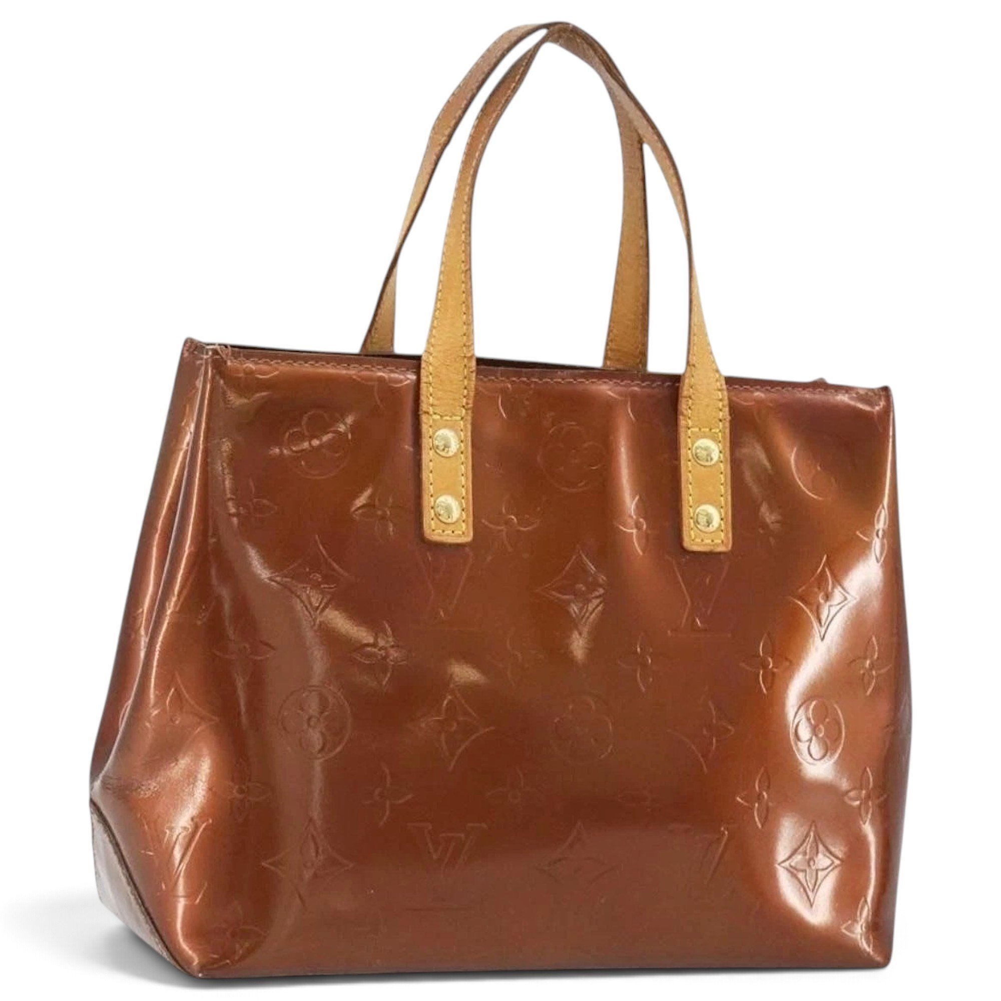 Patent leather handbag