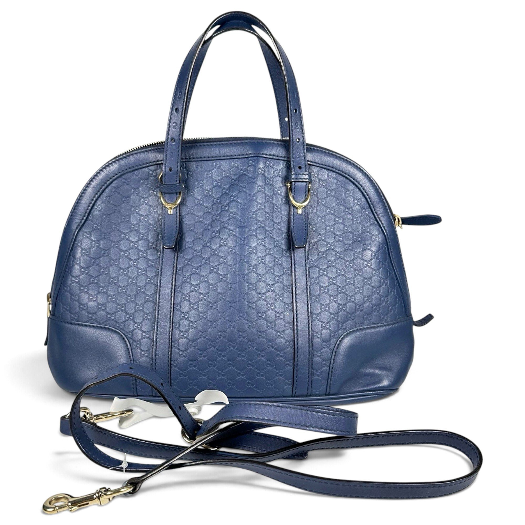 Dôme leather satchel