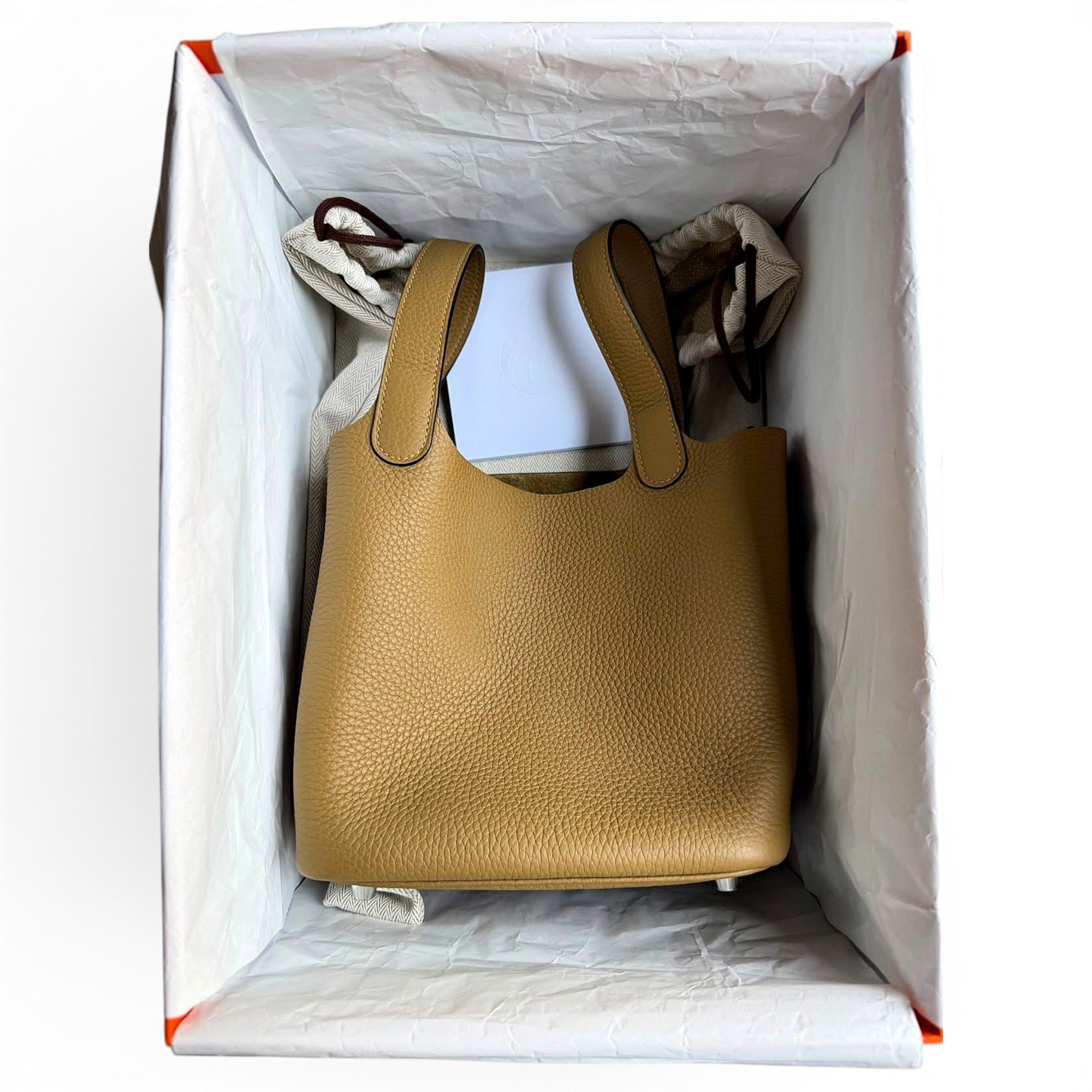 Picotin leather handbag