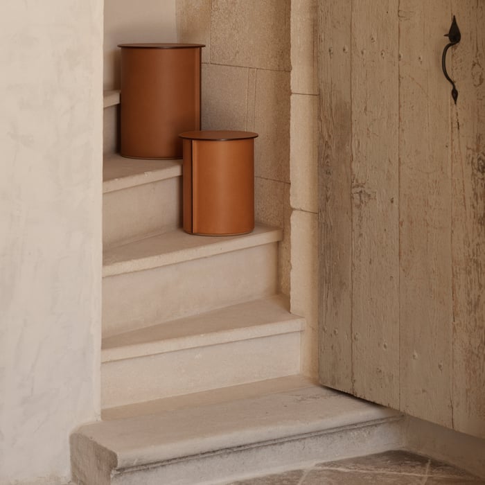 Naturel Equipages d'Hermès Cork Stool, Large Model