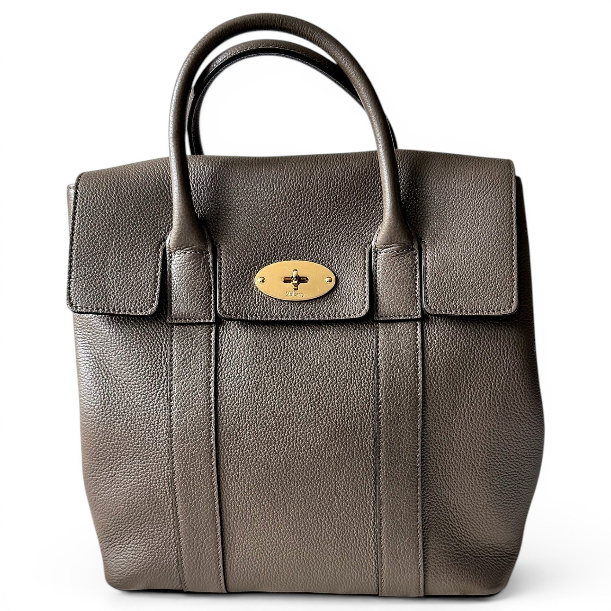 Leather backpack