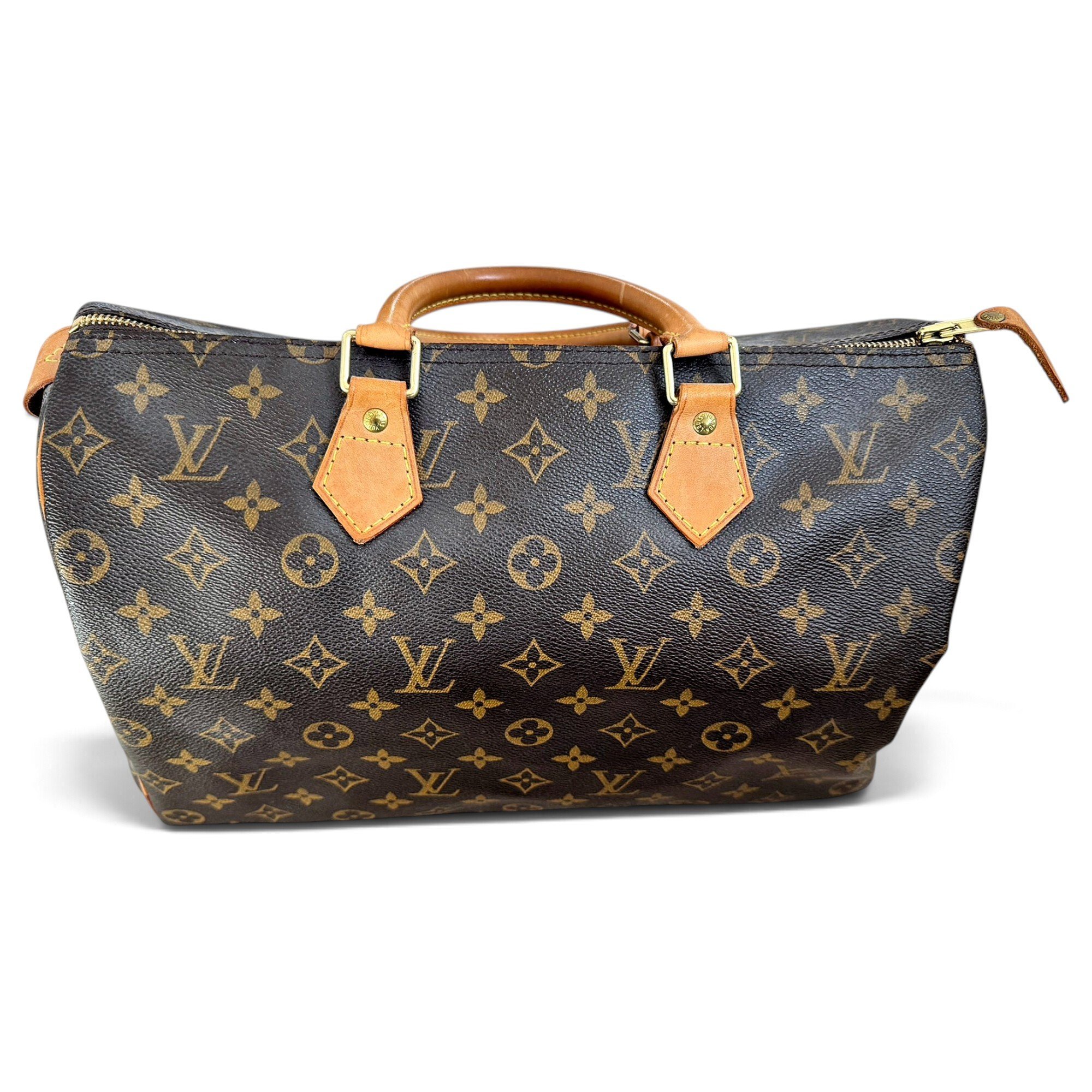 Speedy leather handbag