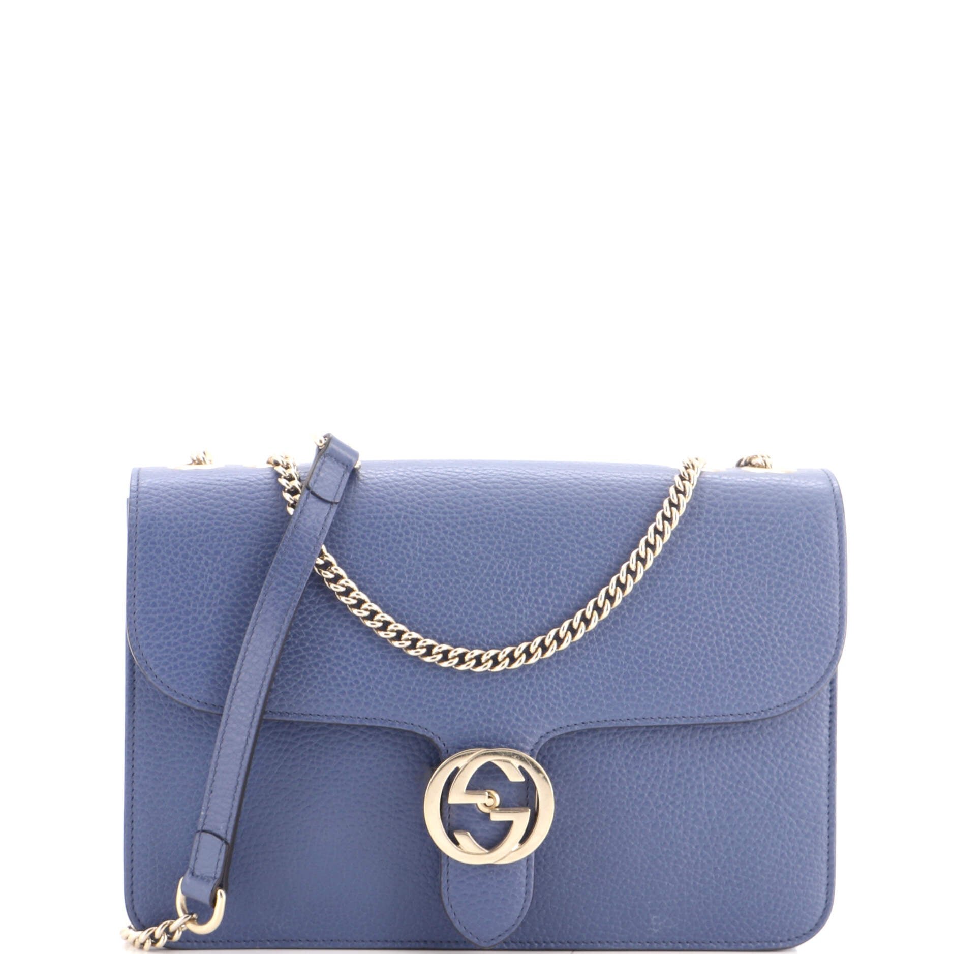 Interlocking Shoulder Bag Leather Medium