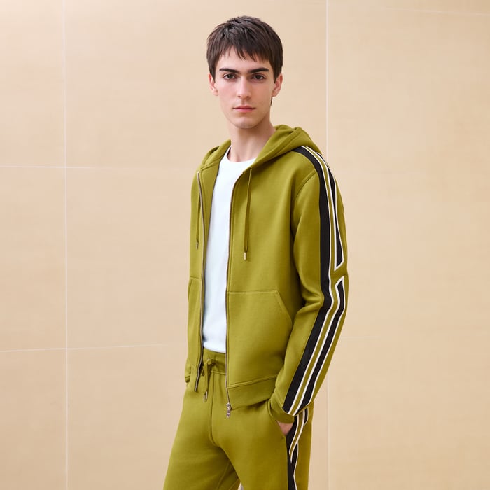 Anis "Run H" Zipped Hooded Sweater