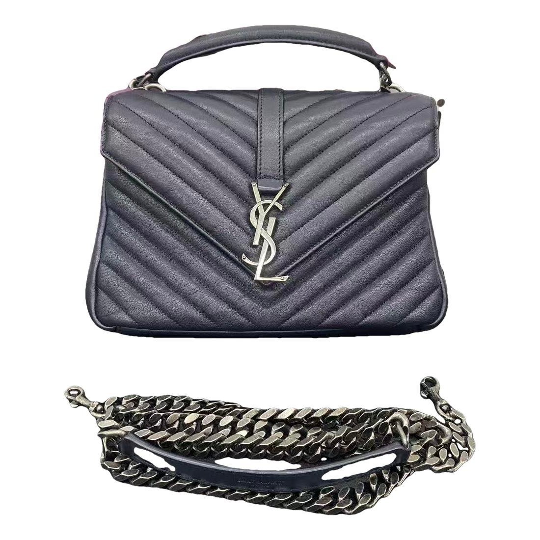 Collége monogramme leather handbag