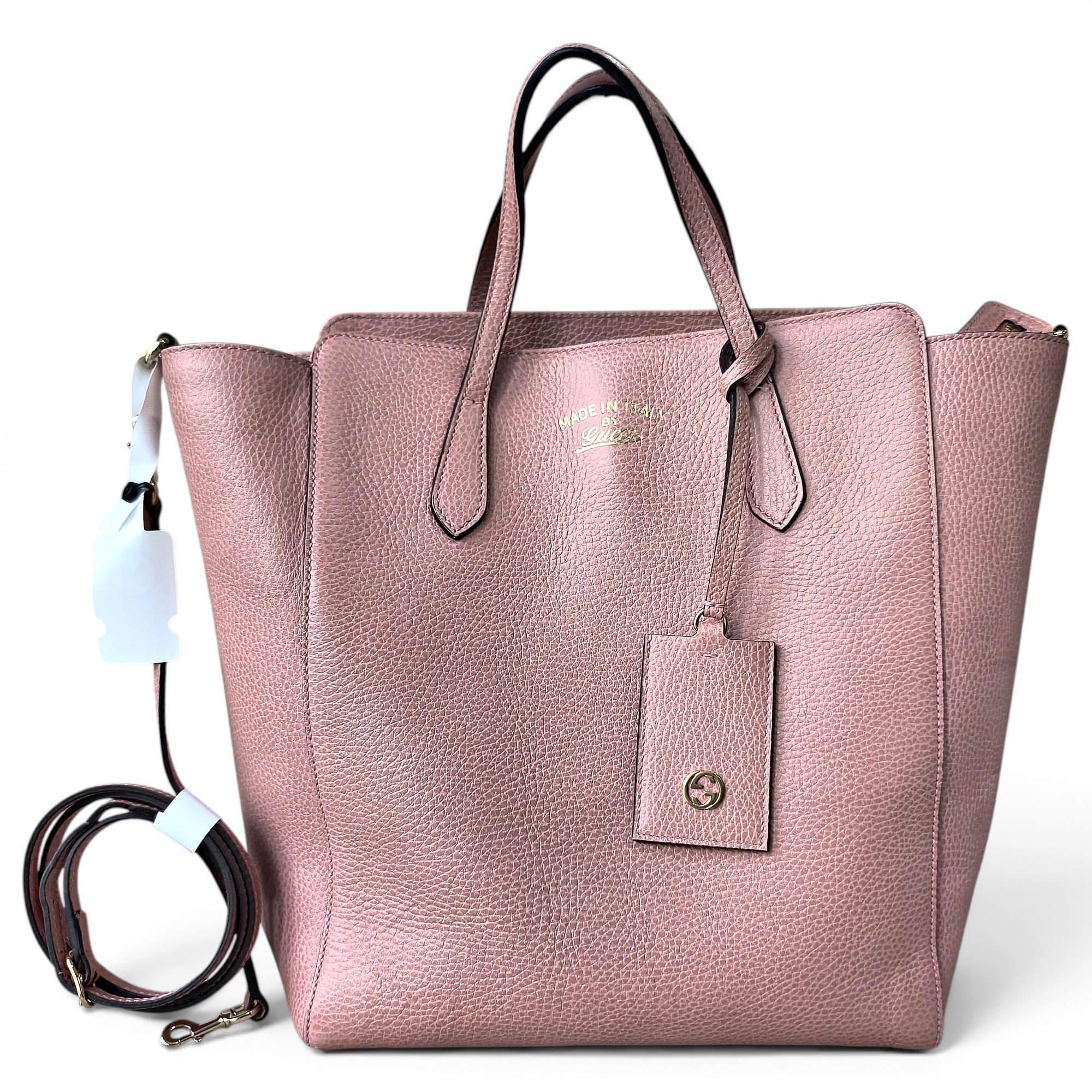 Swing leather handbag