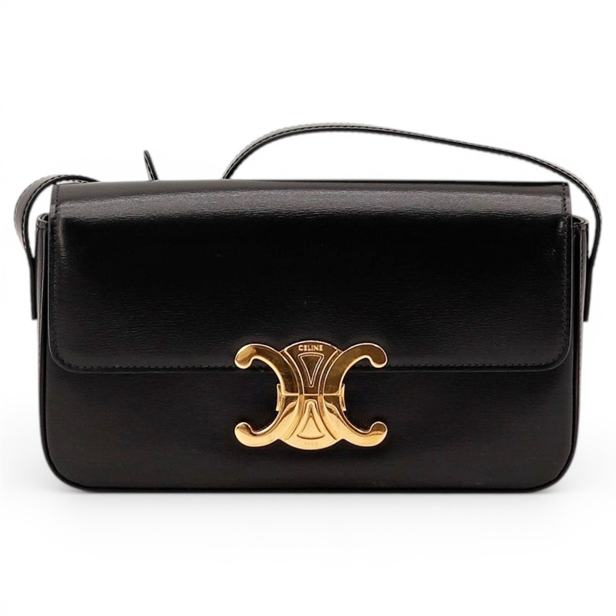 Triomphe leather handbag