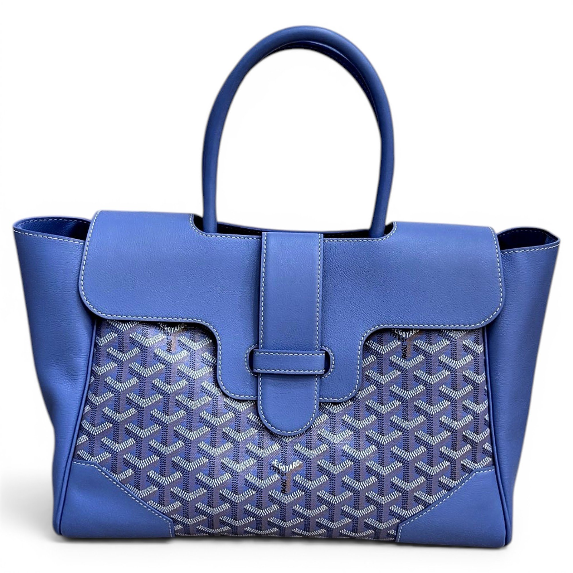 Goyard Saïgon leather handbag