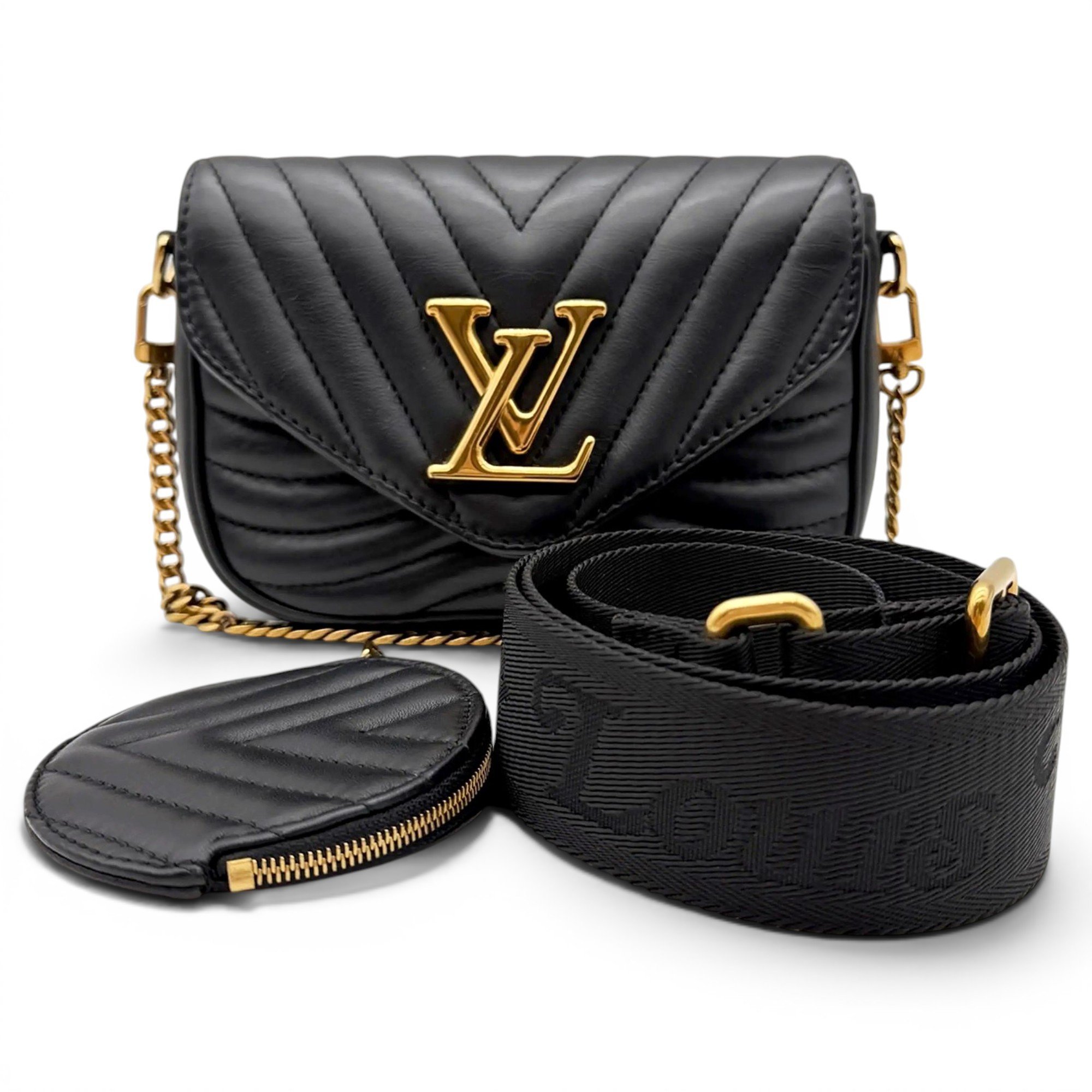Multi-Pochette New Wave leather crossbody bag