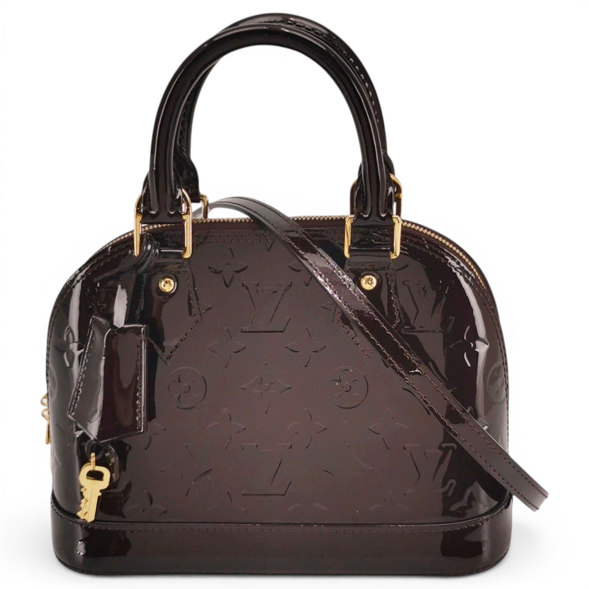 Alma BB patent leather handbag