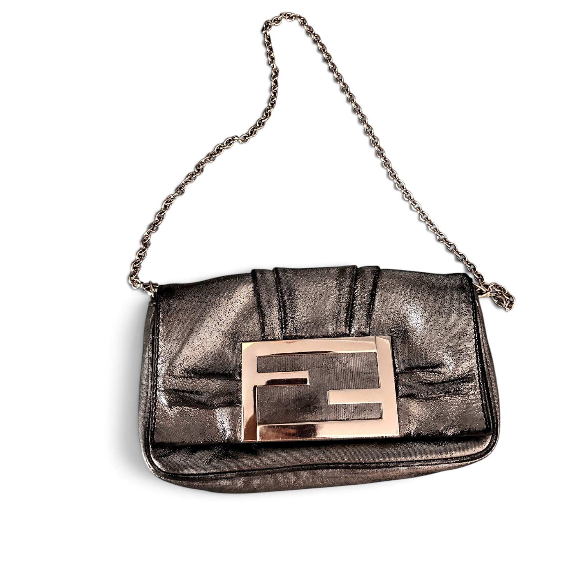 Baguette leather handbag