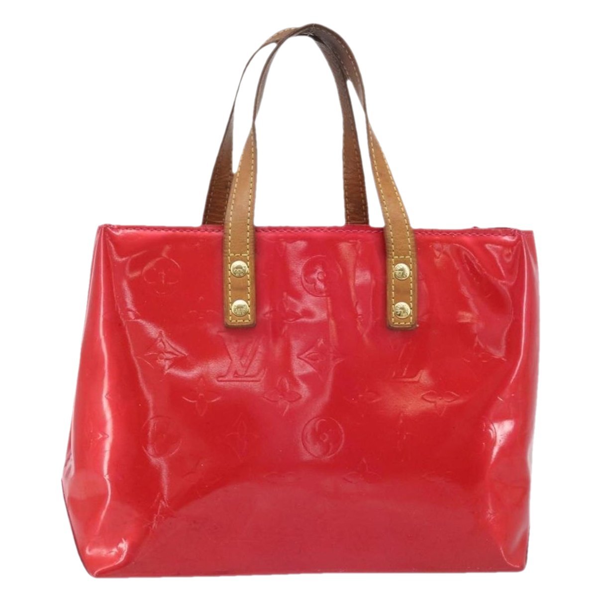 Reade patent leather handbag