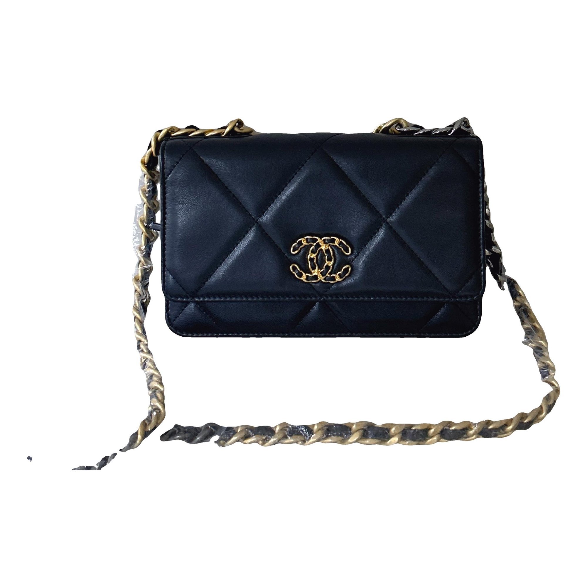Wallet On Chain Chanel 19 leather handbag