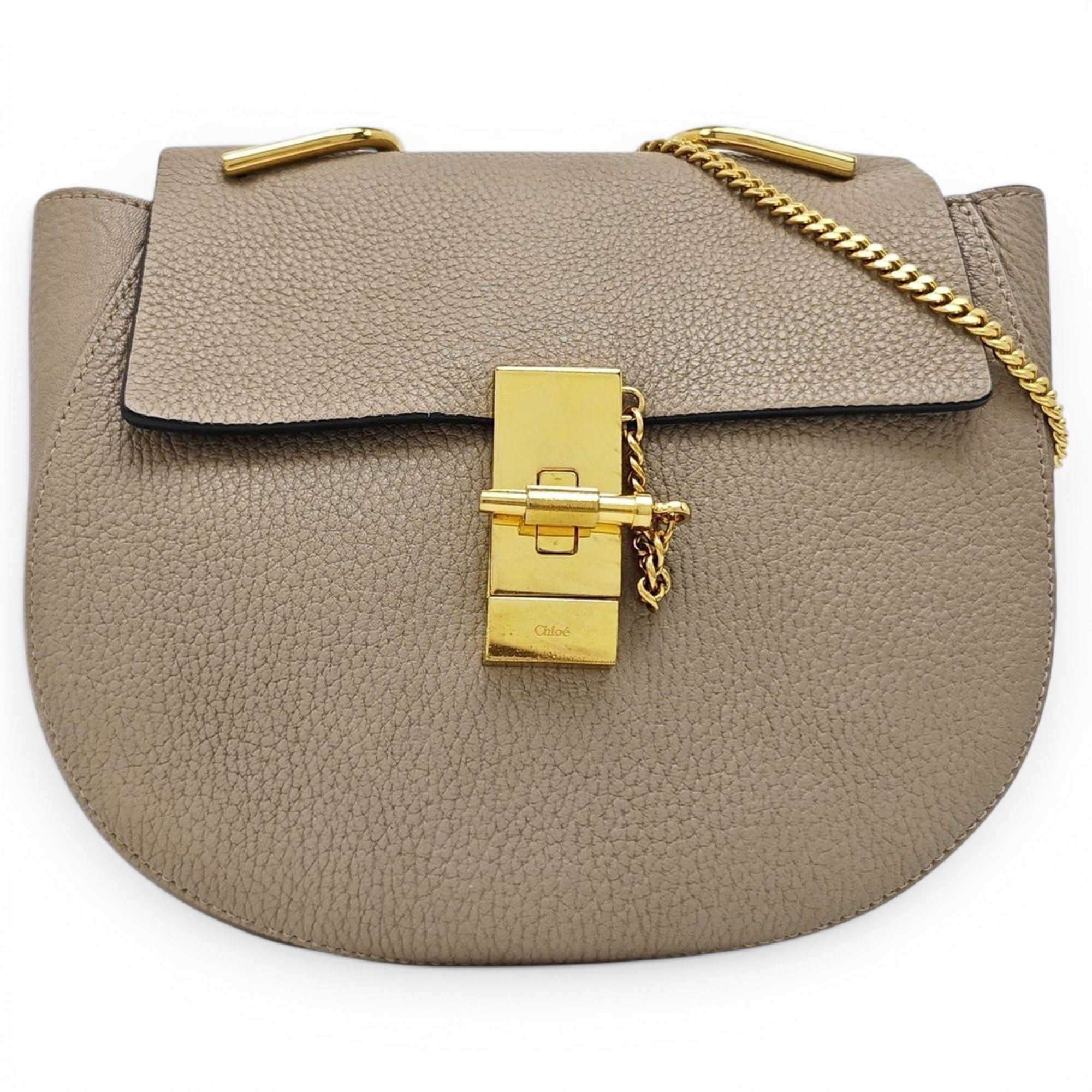 Drew leather handbag