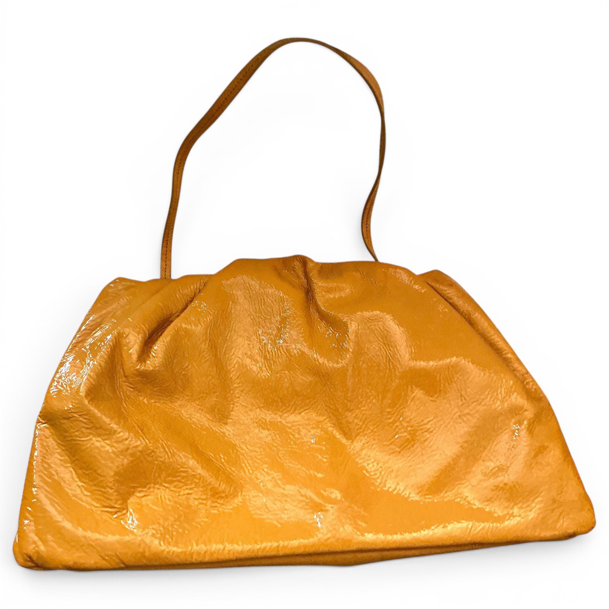 Moon patent leather handbag