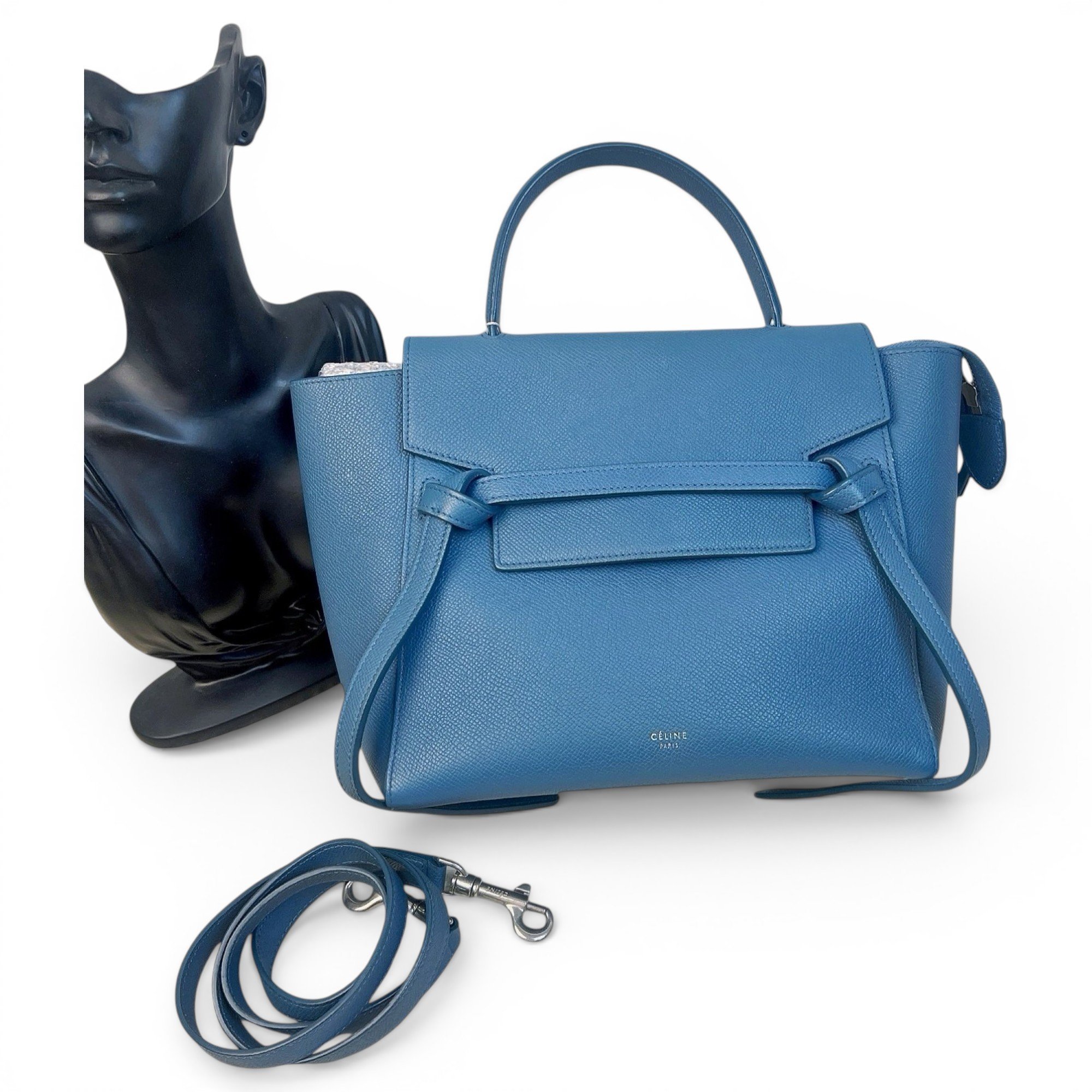 Belt leather handbag