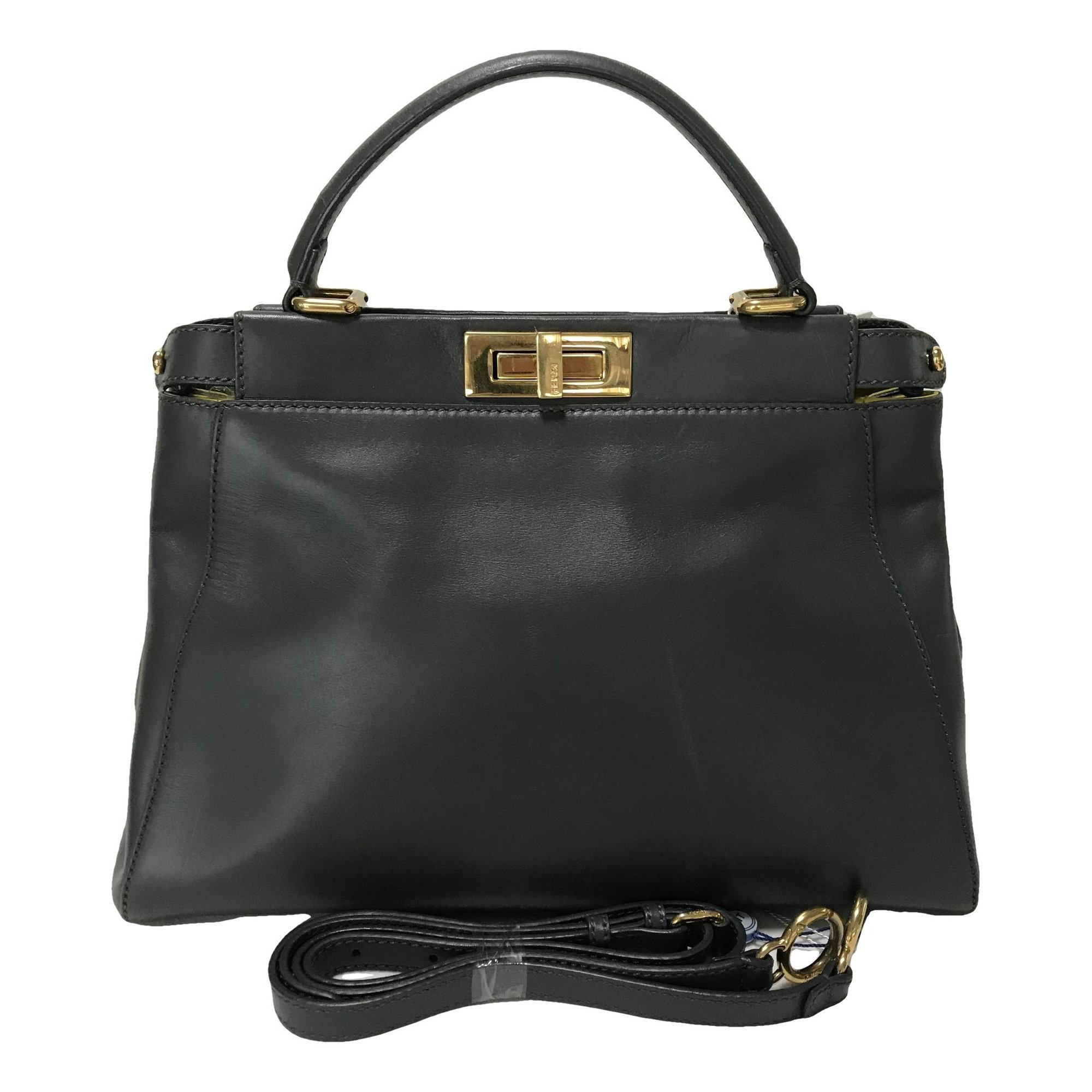 Peekaboo leather handbag