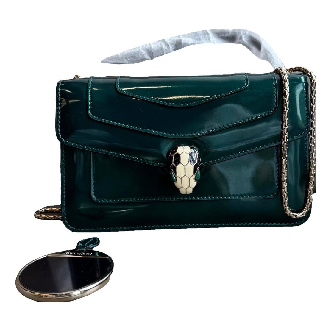 Bvlgari Serpenti leather handbag