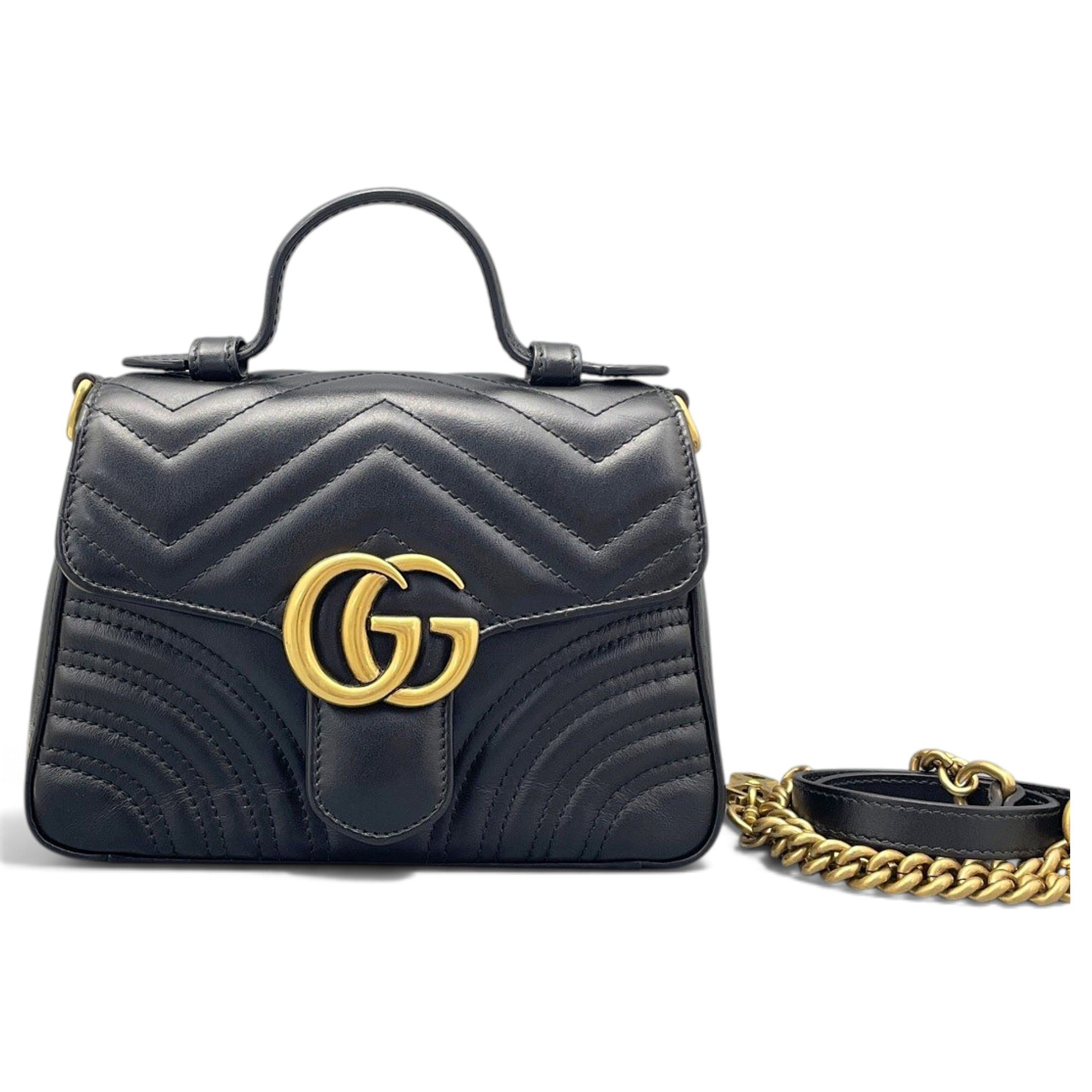 GG Marmont Flap leather handbag