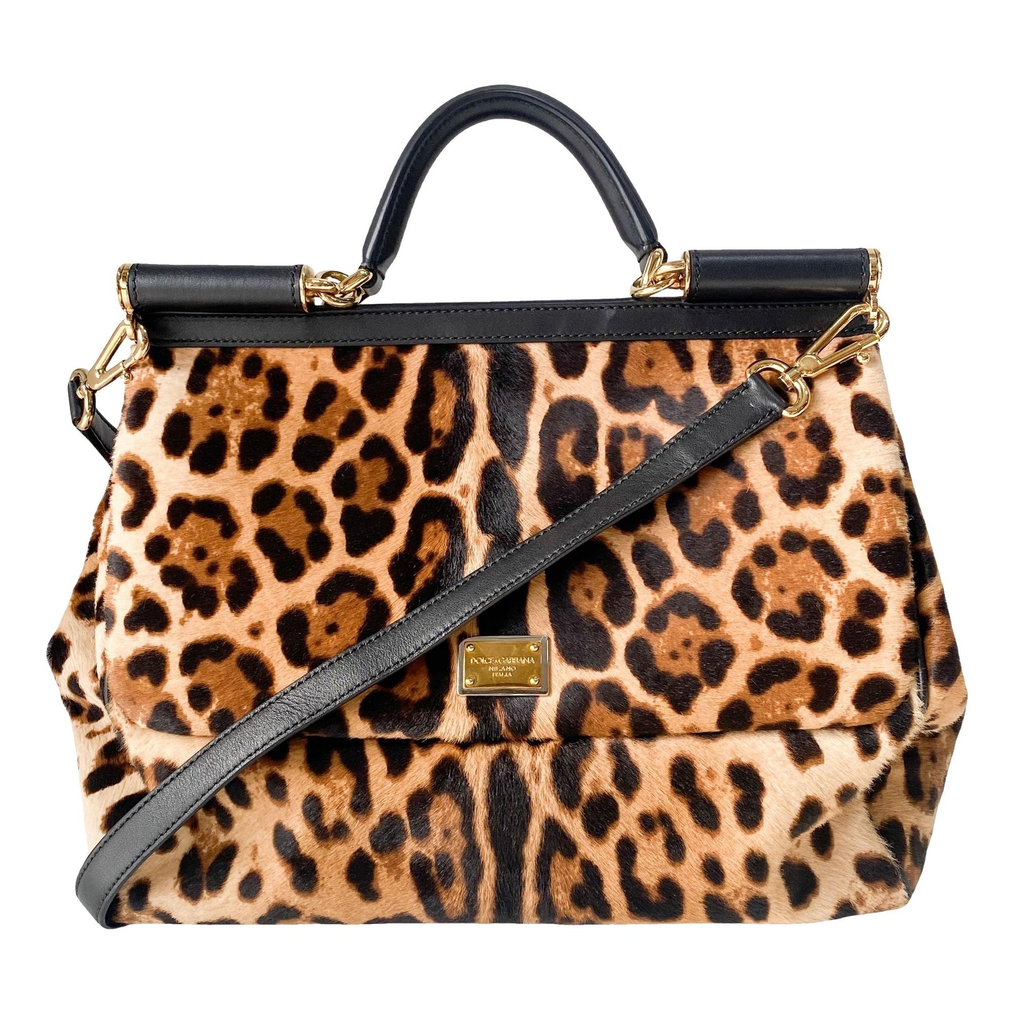 Dolce & Gabbana Sicily pony-style calfskin handbag