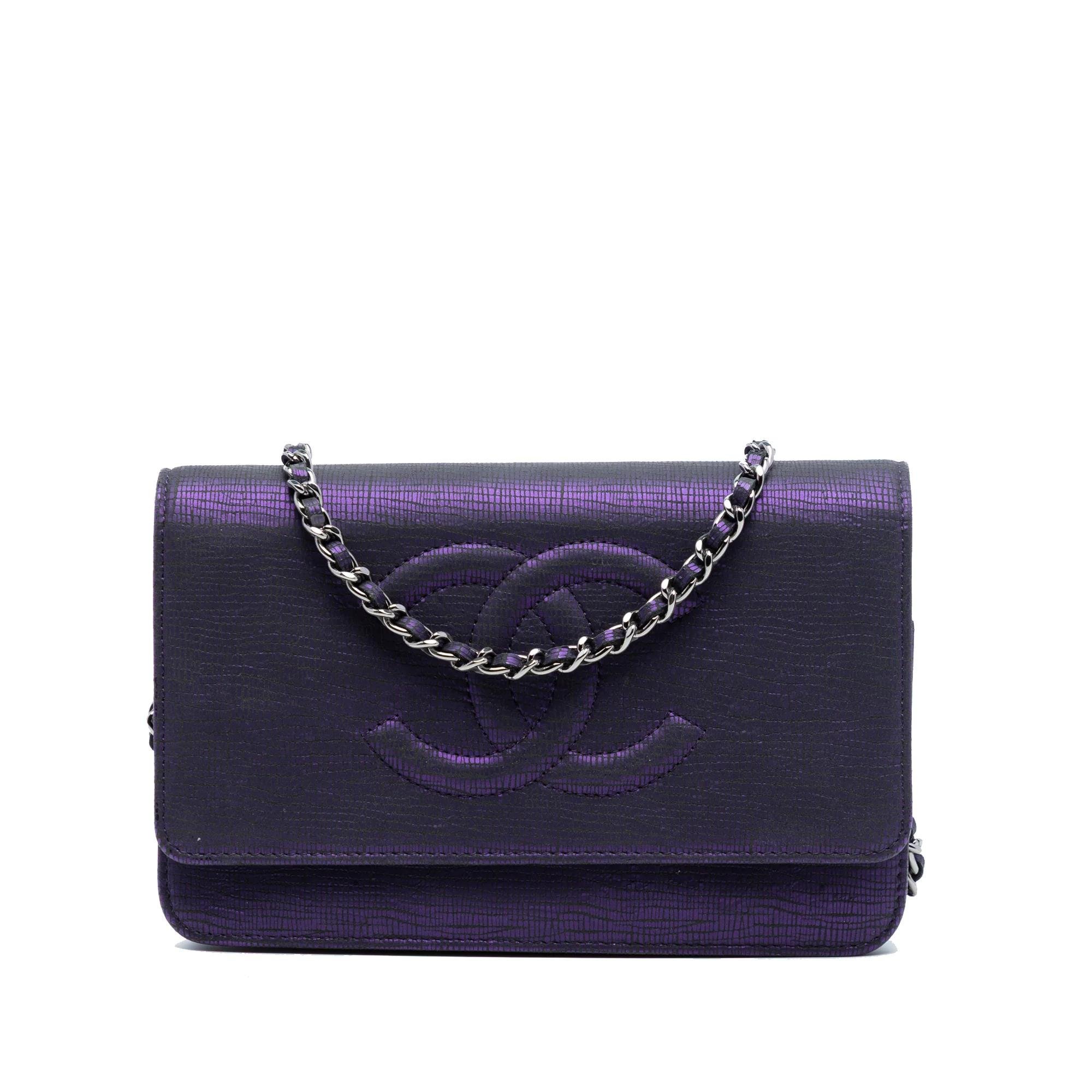 Wallet On Chain leather handbag