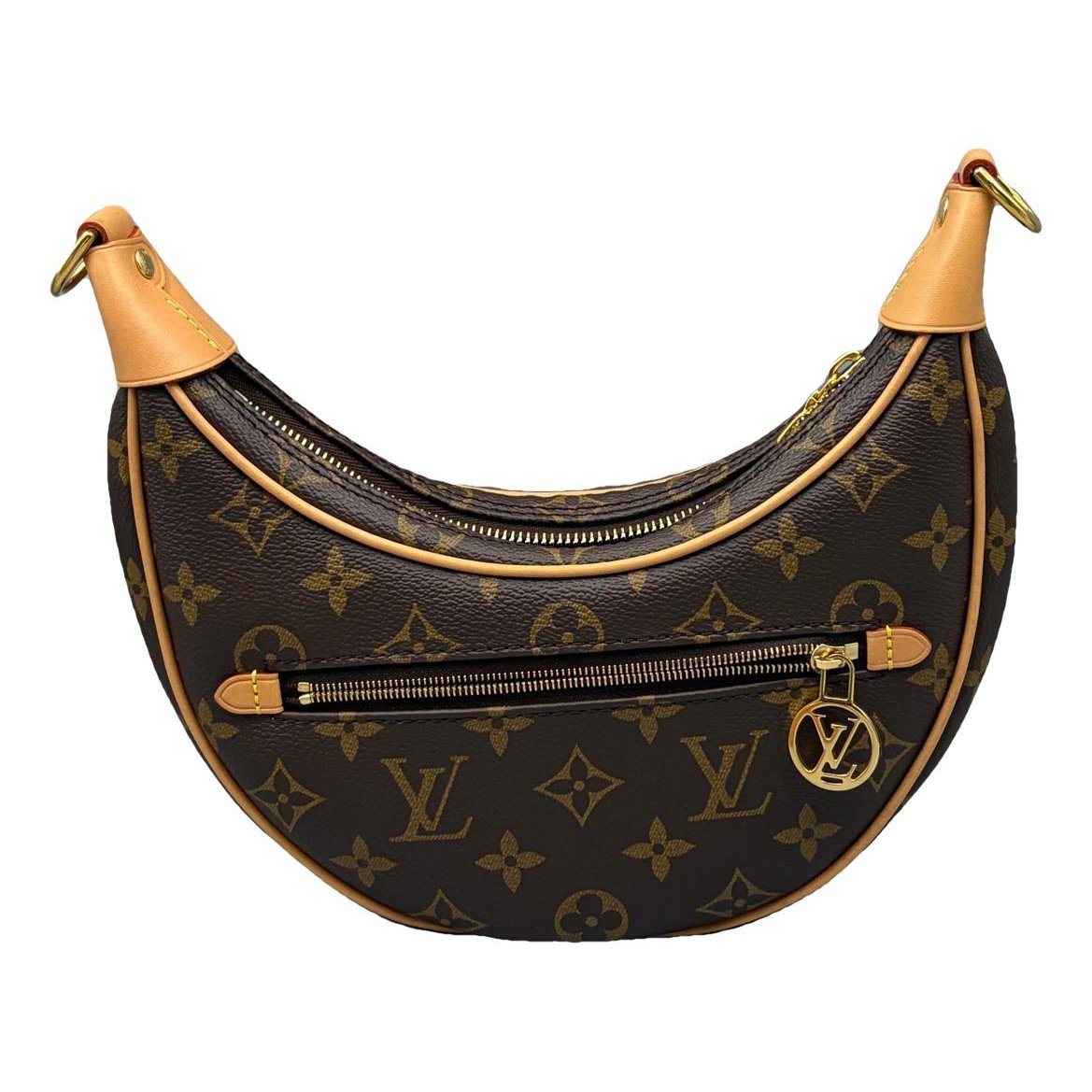 Loop leather handbag