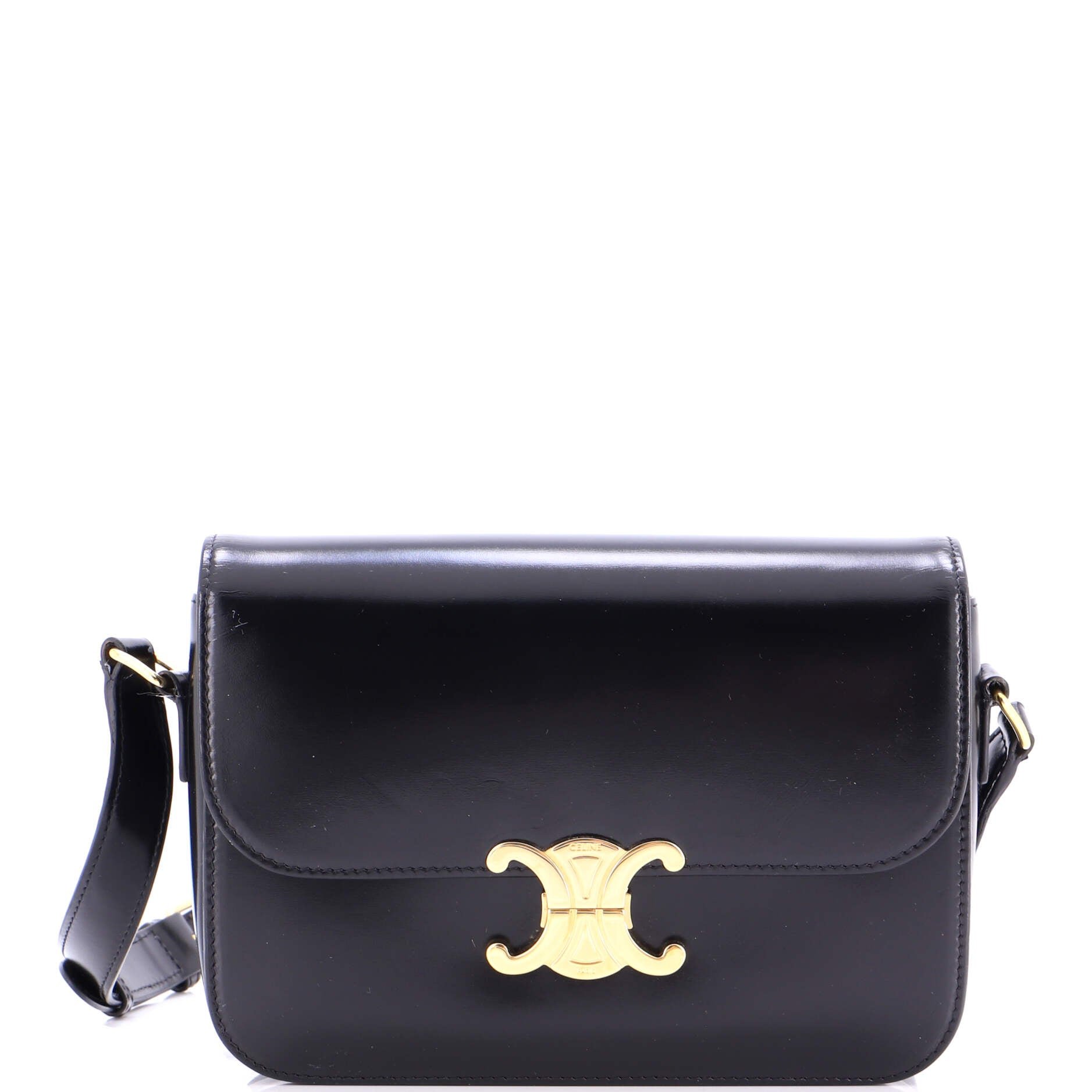 Celine Triomphe Shoulder Bag Smooth Calfskin Medium
