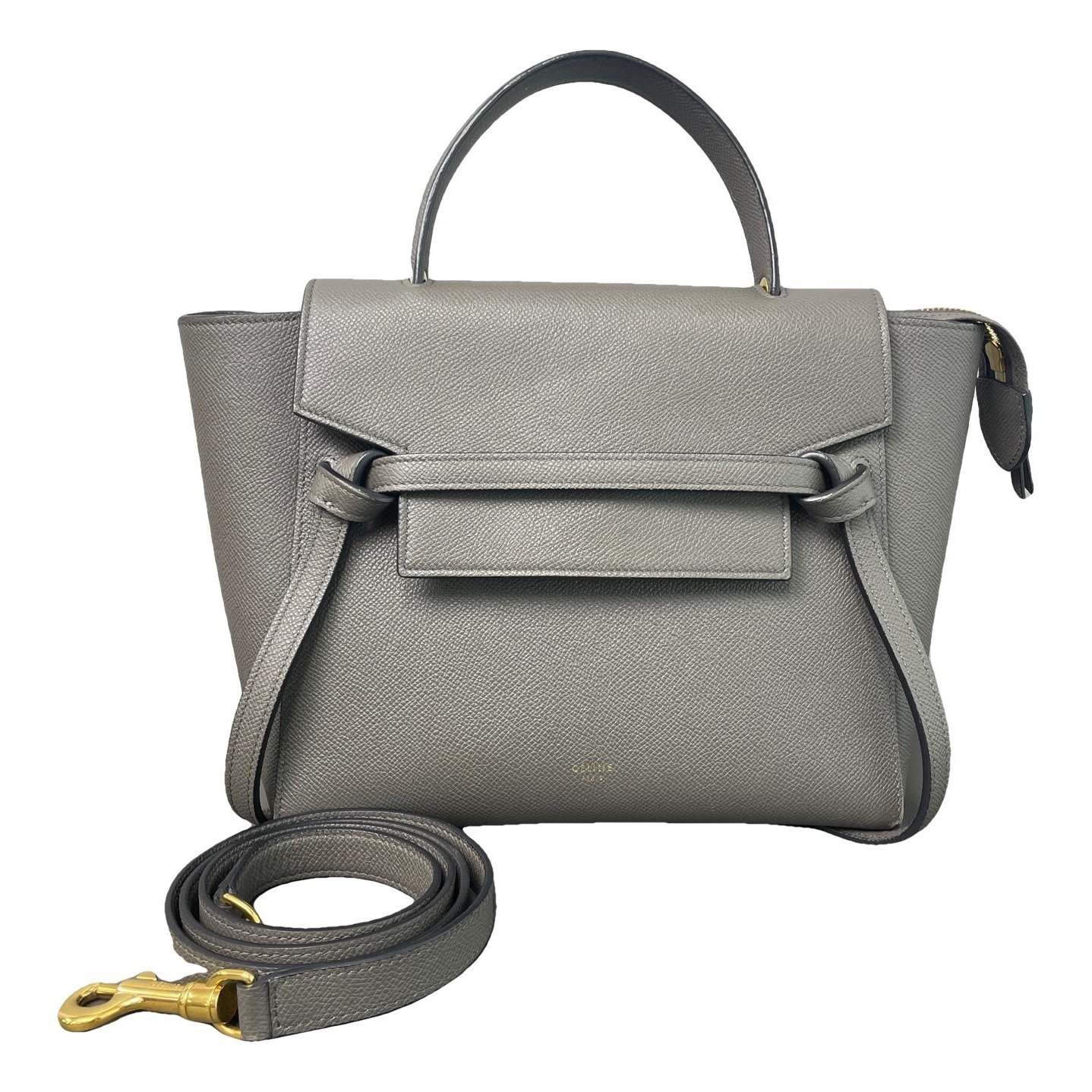 Belt leather handbag