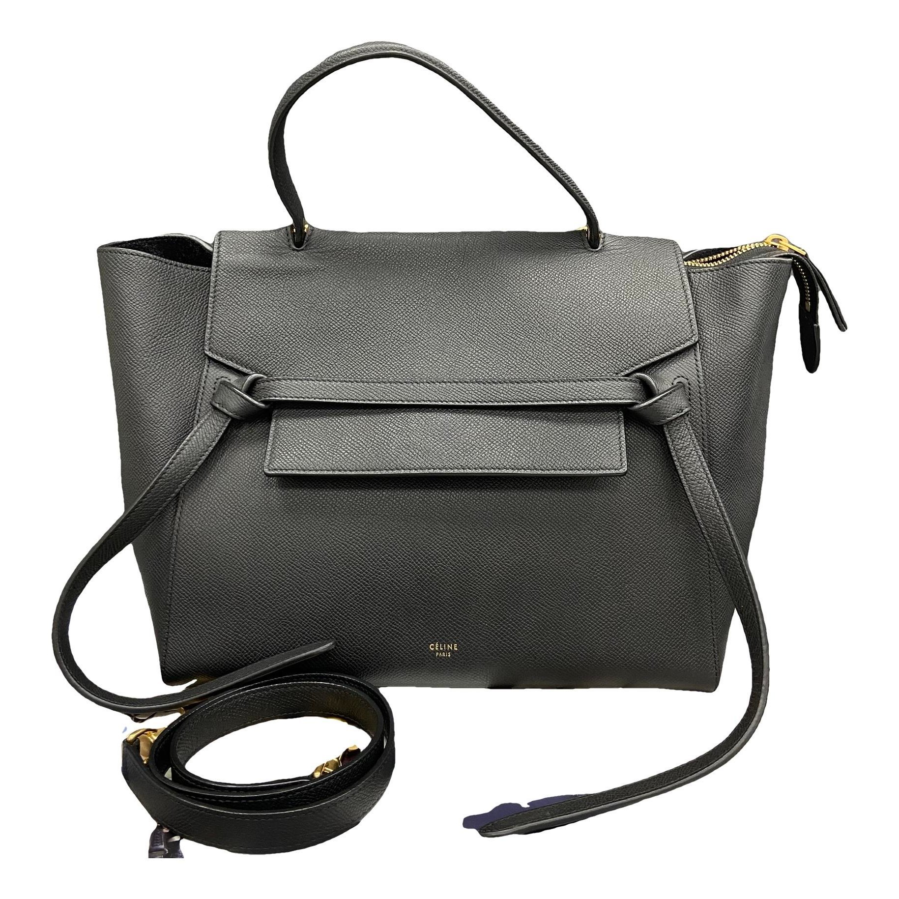 Belt leather handbag