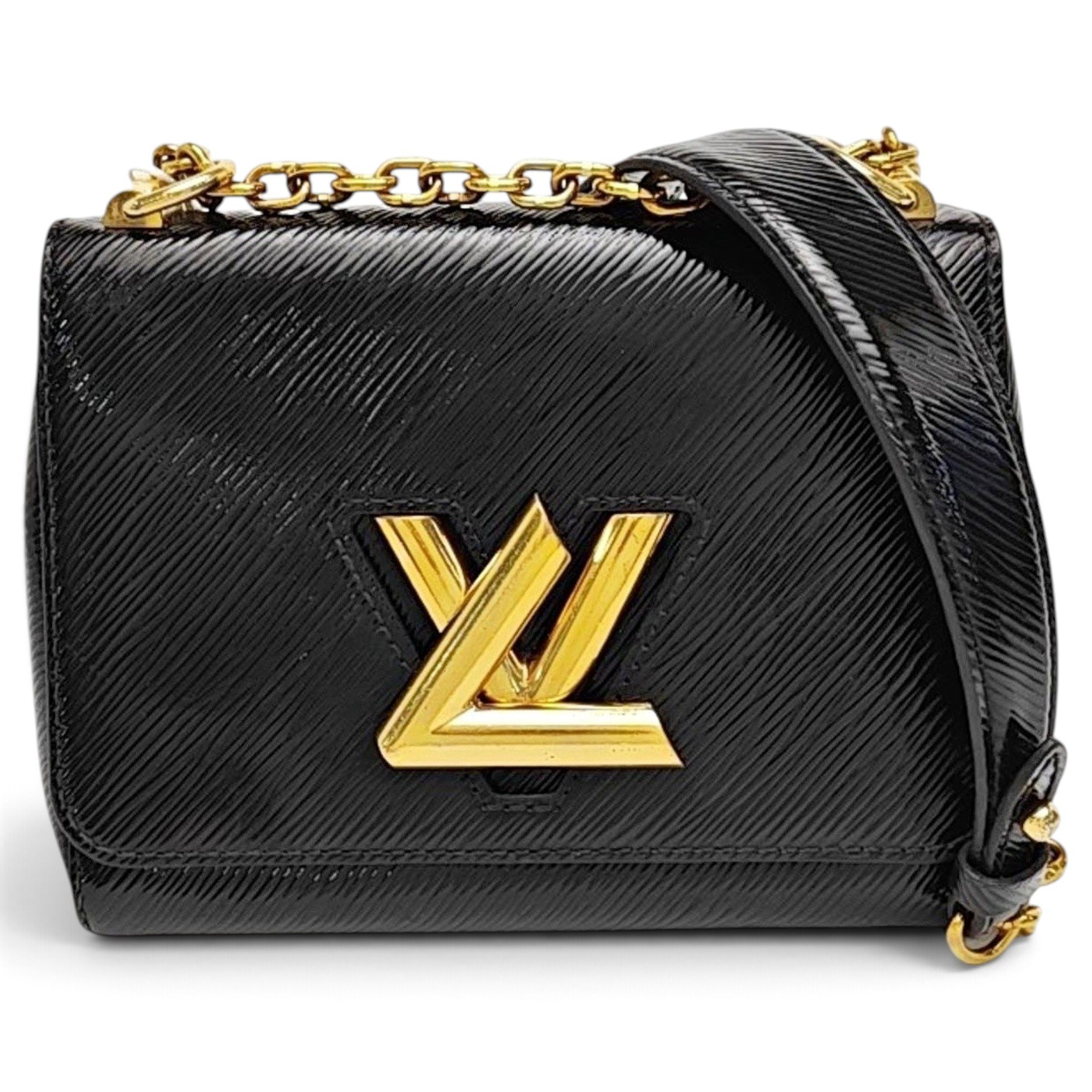 Twist leather handbag