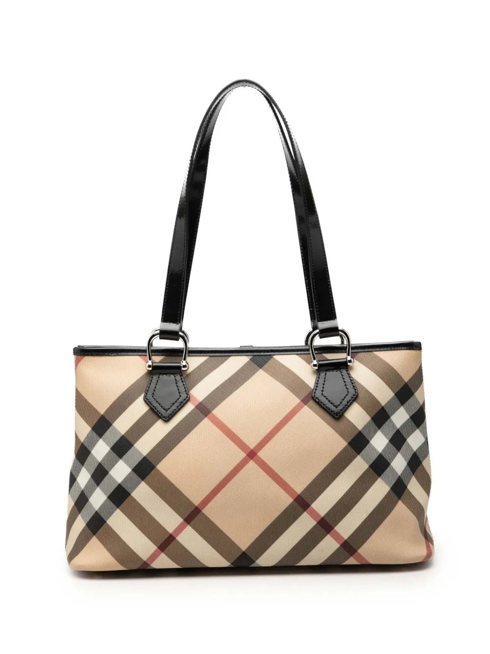 2000-2017 Supernova Check Coated Canvas tote bag