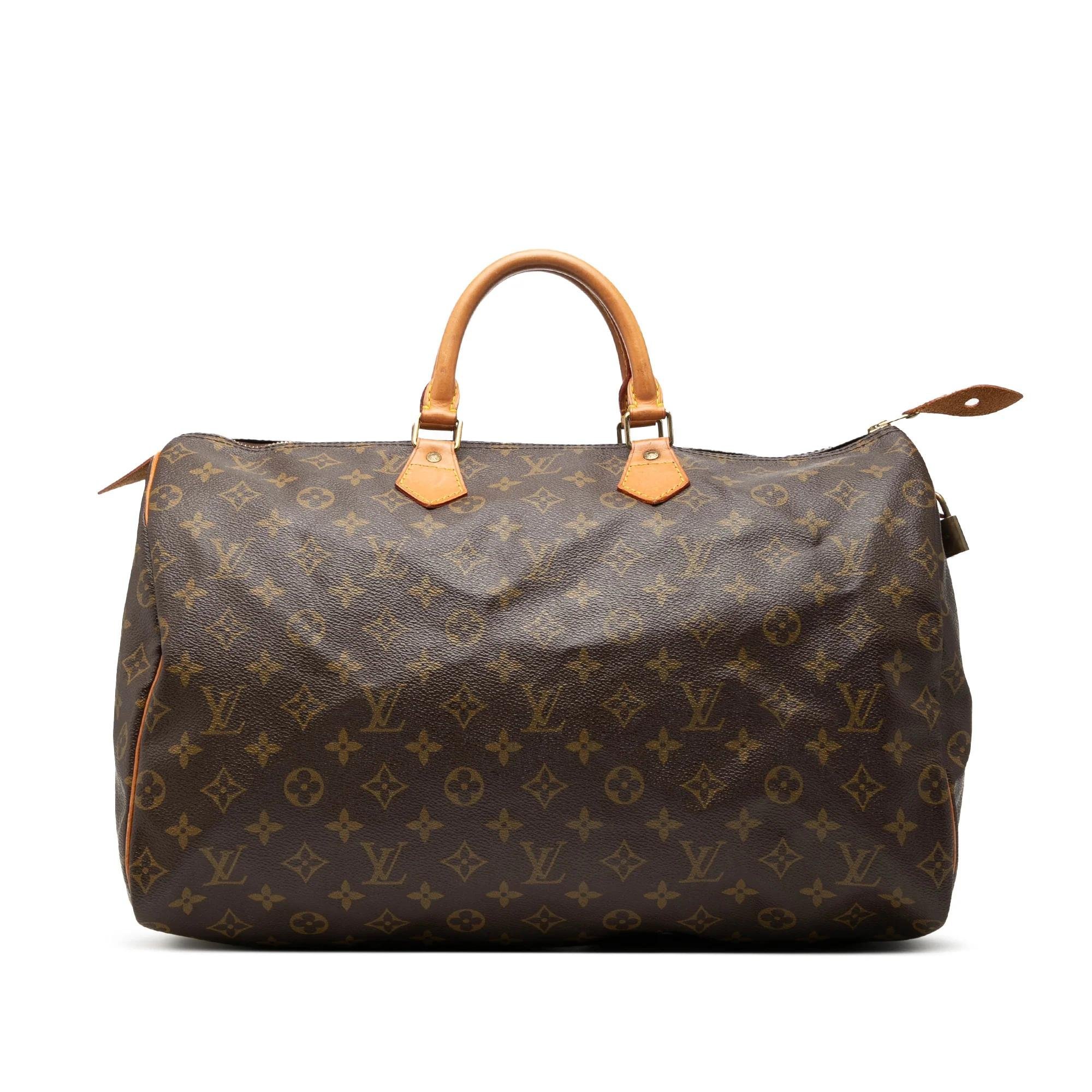 Speedy leather bag