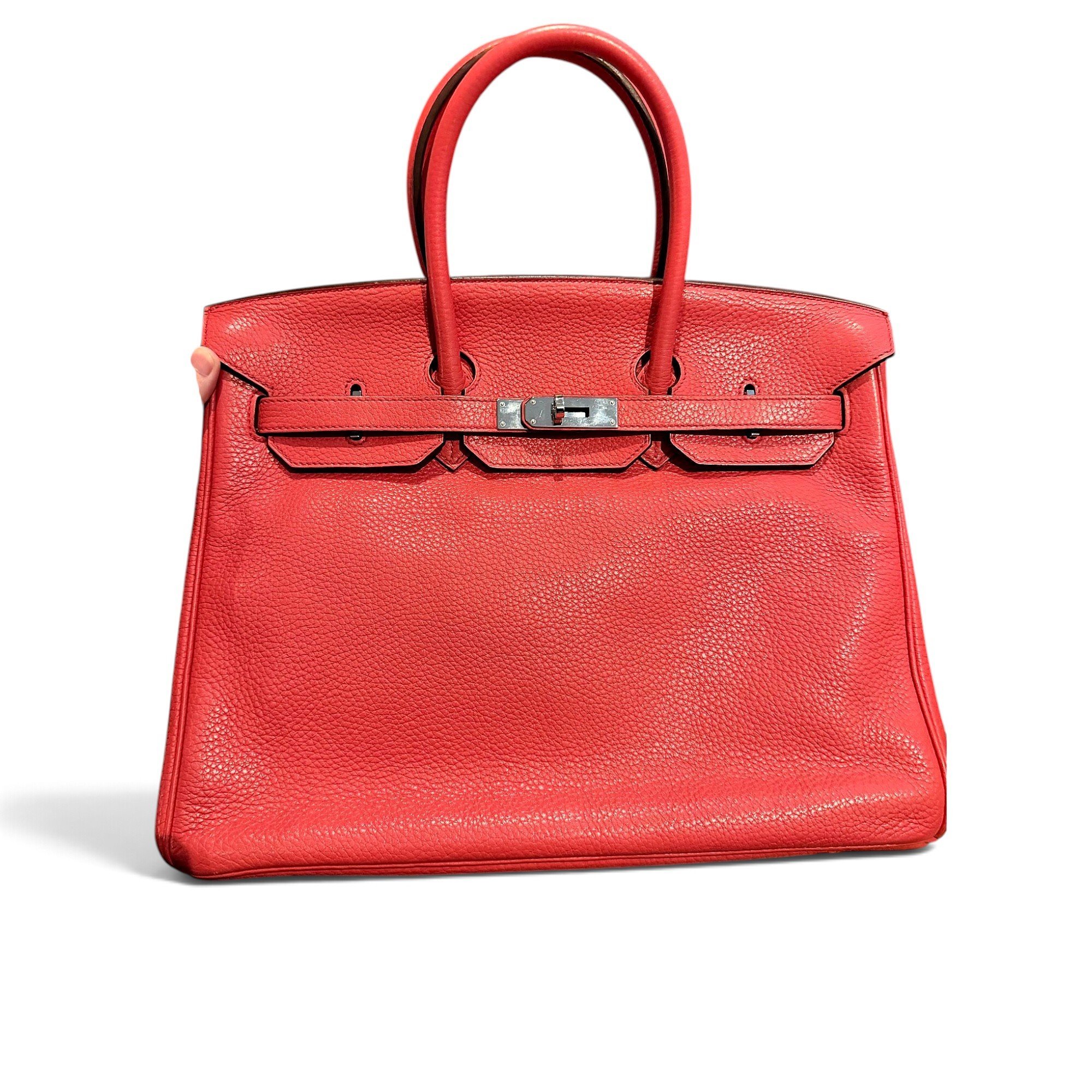 Birkin 35 leather handbag