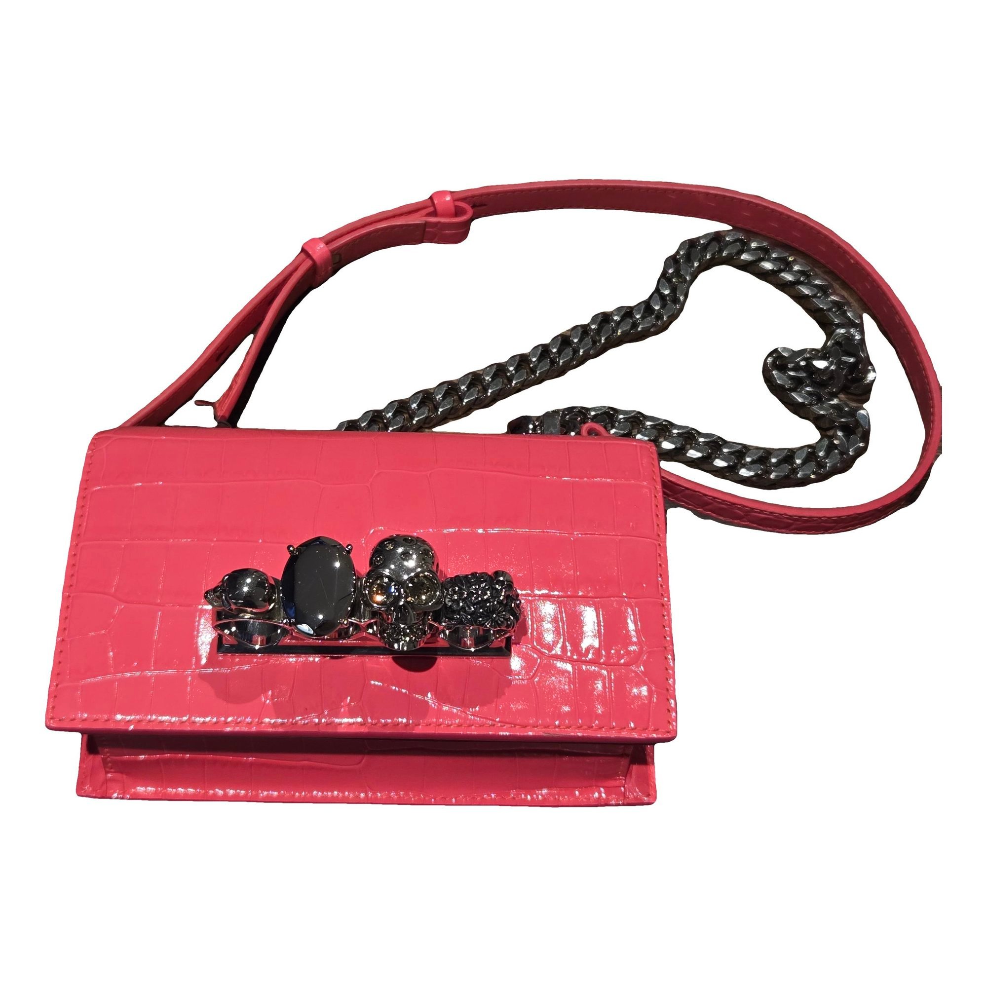 Alexander McQueen Skull leather crossbody bag