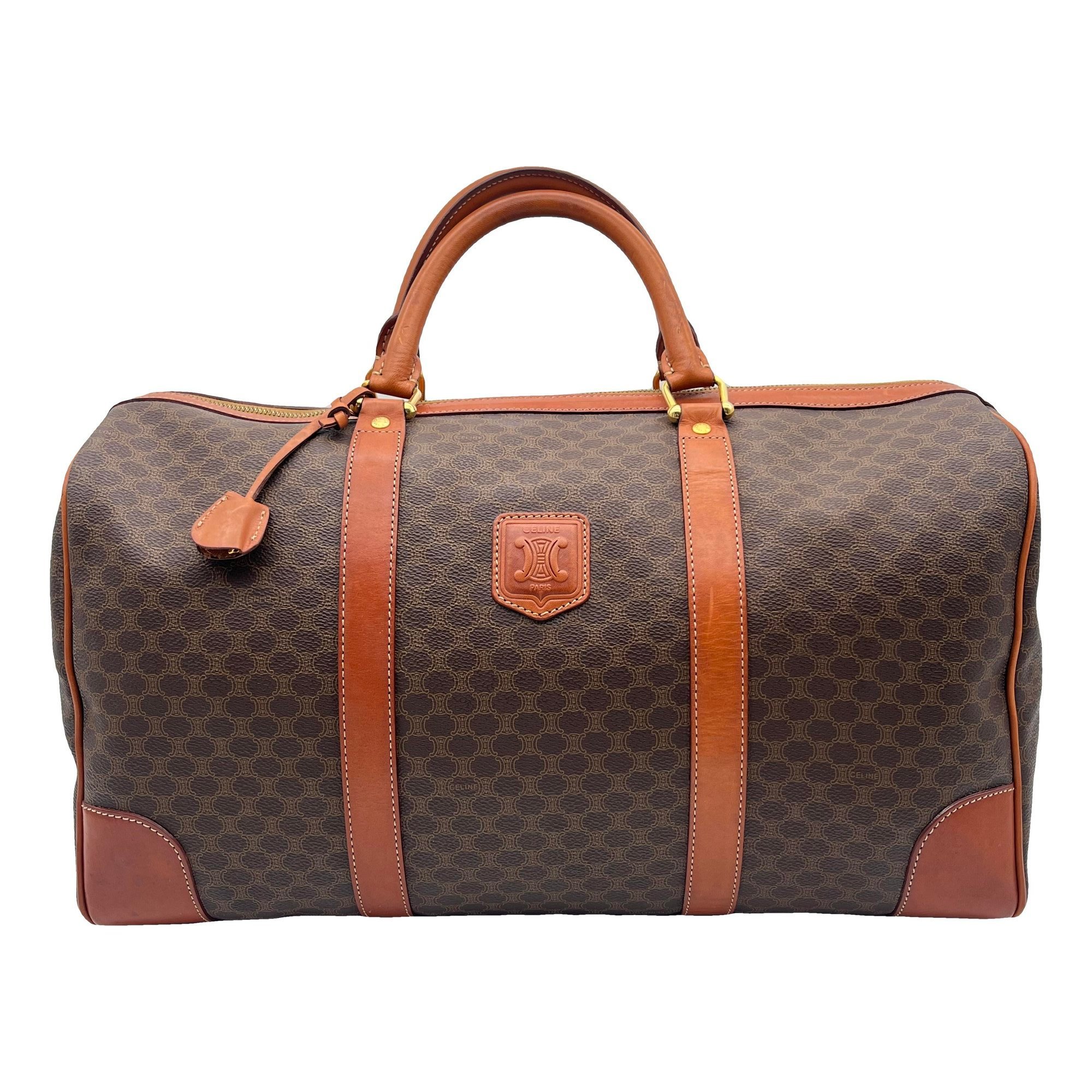 Leather travel bag