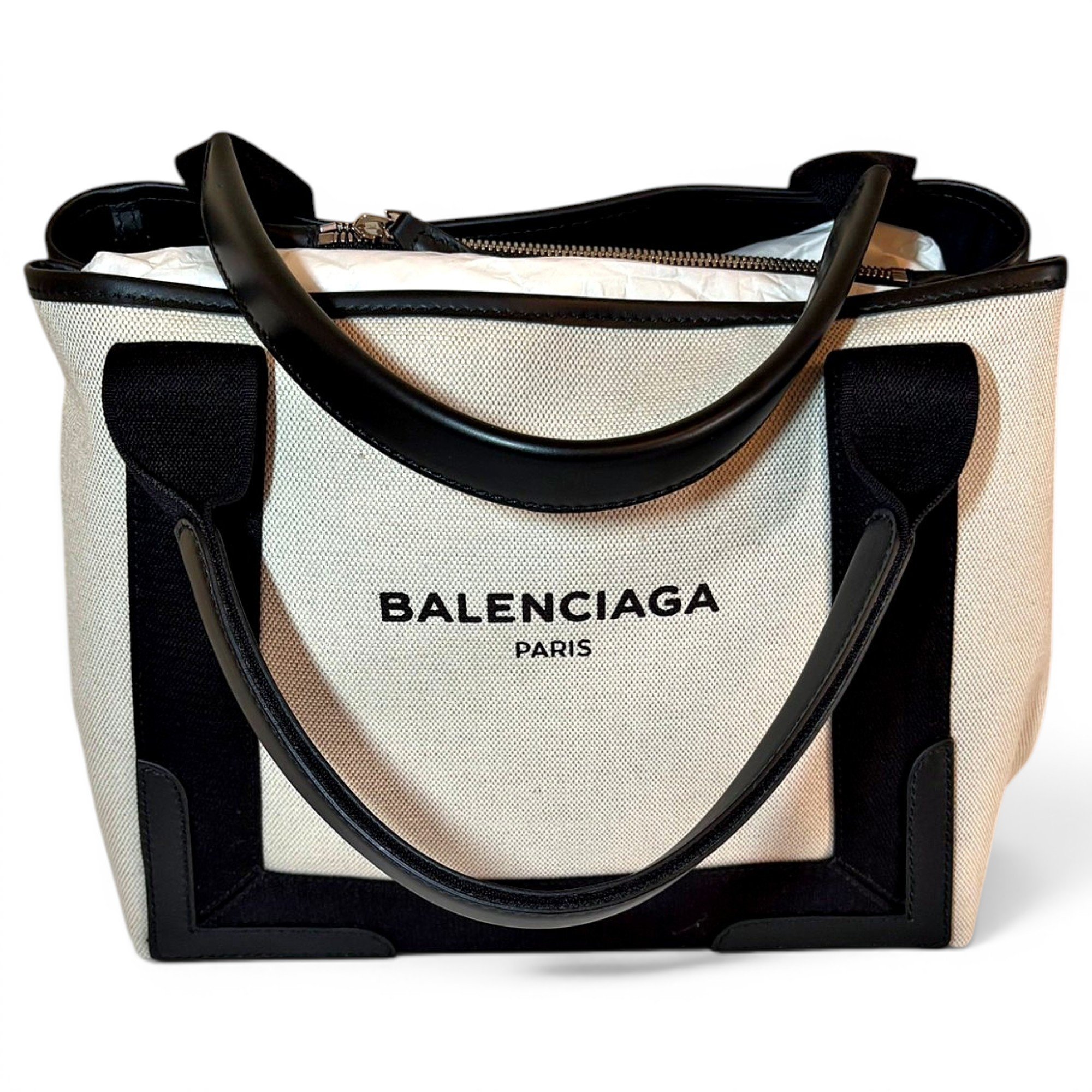 Navy cabas cloth tote