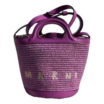 Tropicalia leather handbag