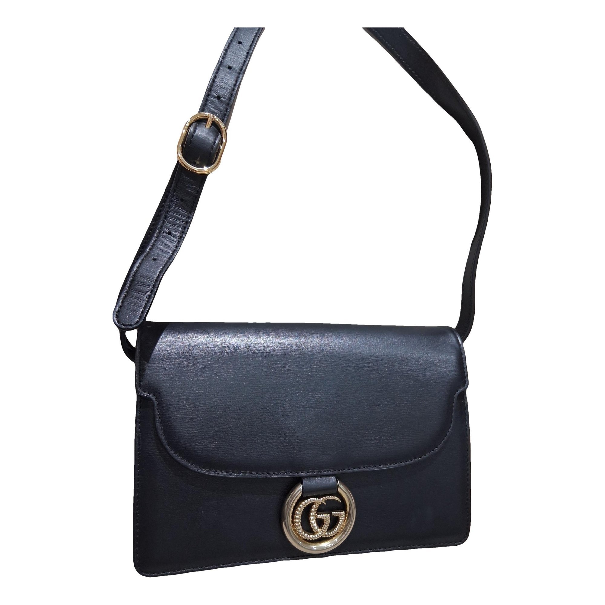 GG Ring leather handbag