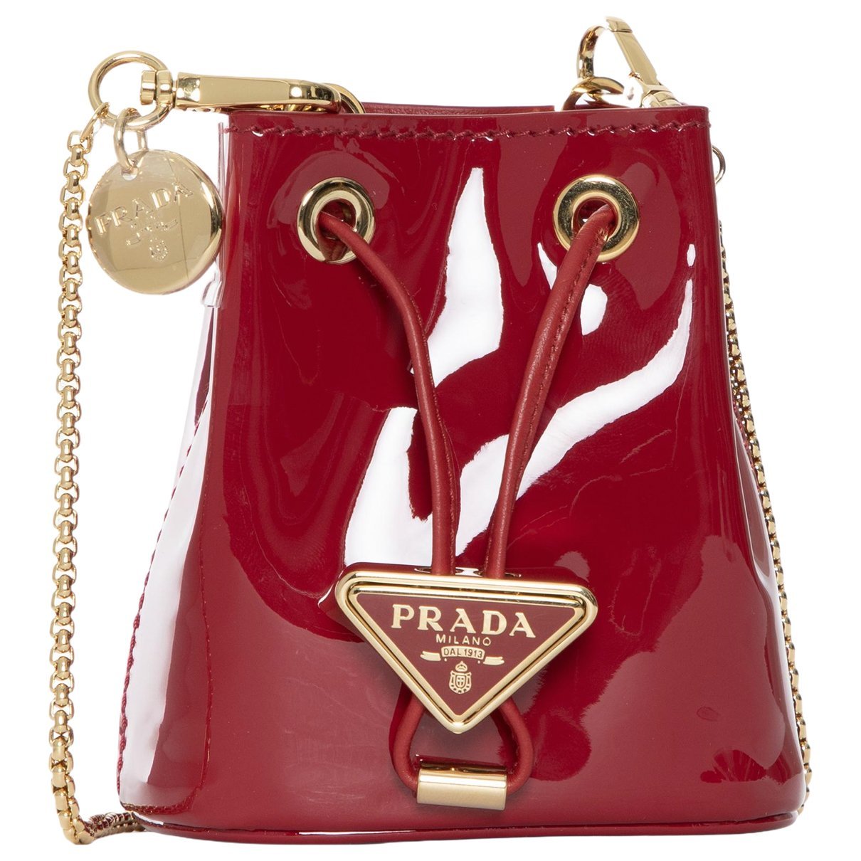 Patent leather handbag