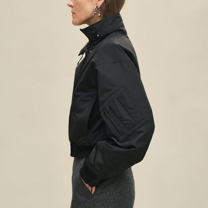 Noir Bomber Jacket