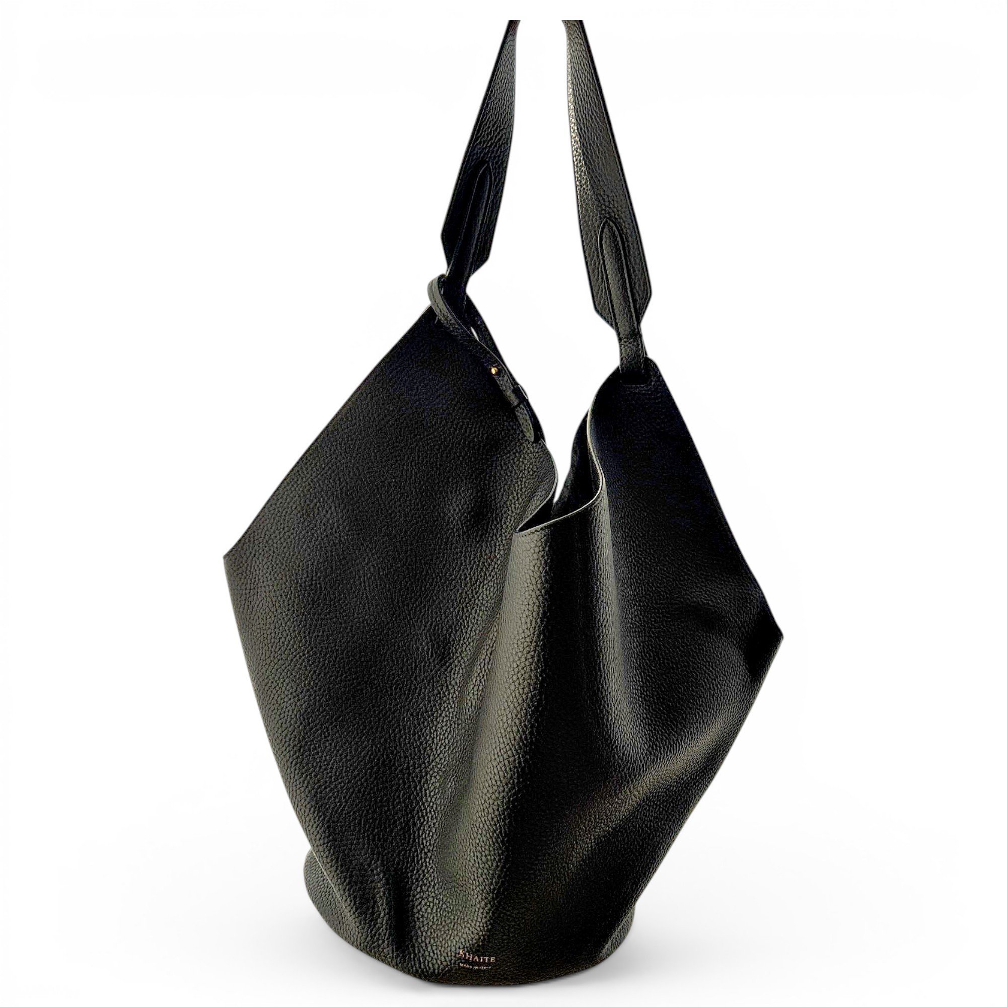 Khaite Lotus leather handbag