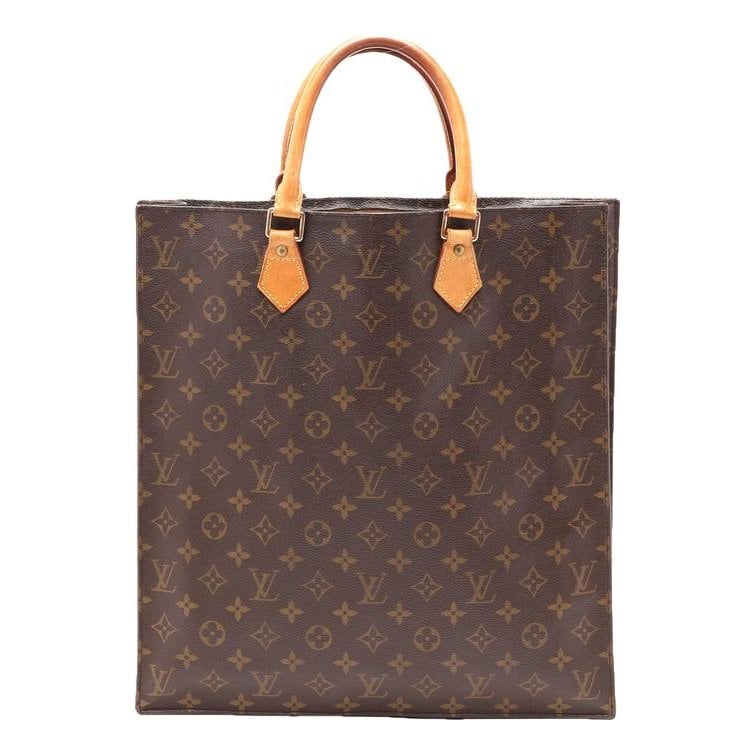 Plat leather tote