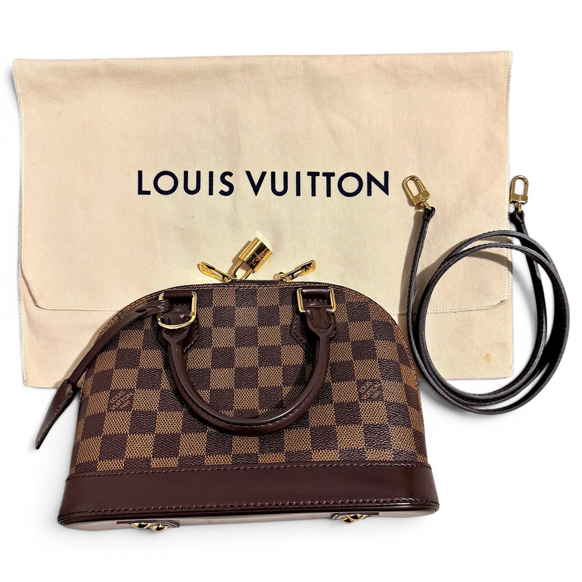 Louis Vuitton Alma BB leather handbag