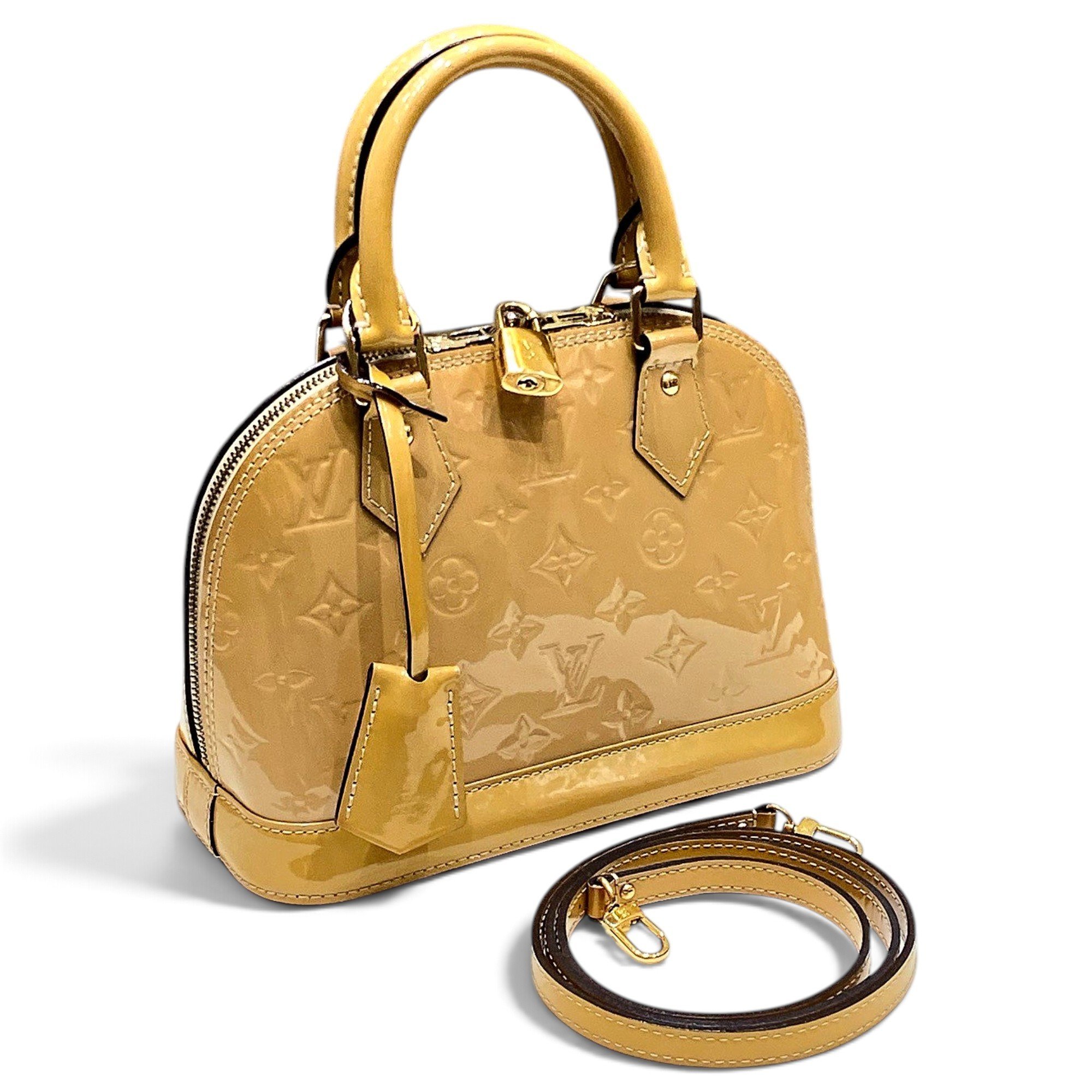 Alma BB patent leather handbag