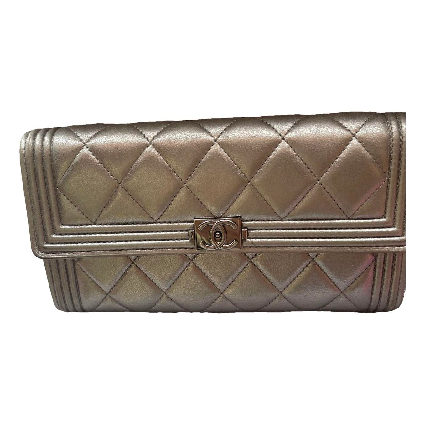 Leather clutch bag
