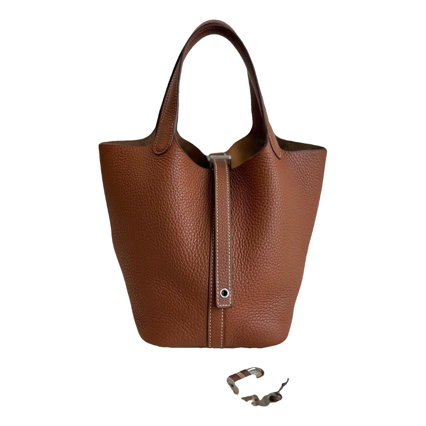 Picotin leather tote
