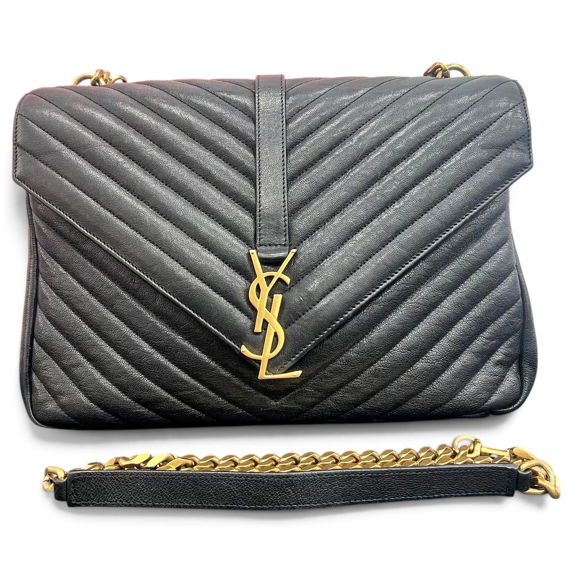 Saint Laurent Collége monogramme leather handbag