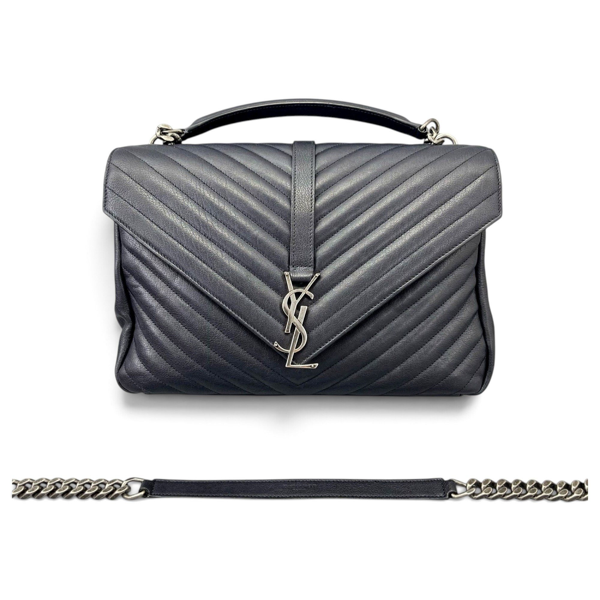 Collége monogramme leather handbag